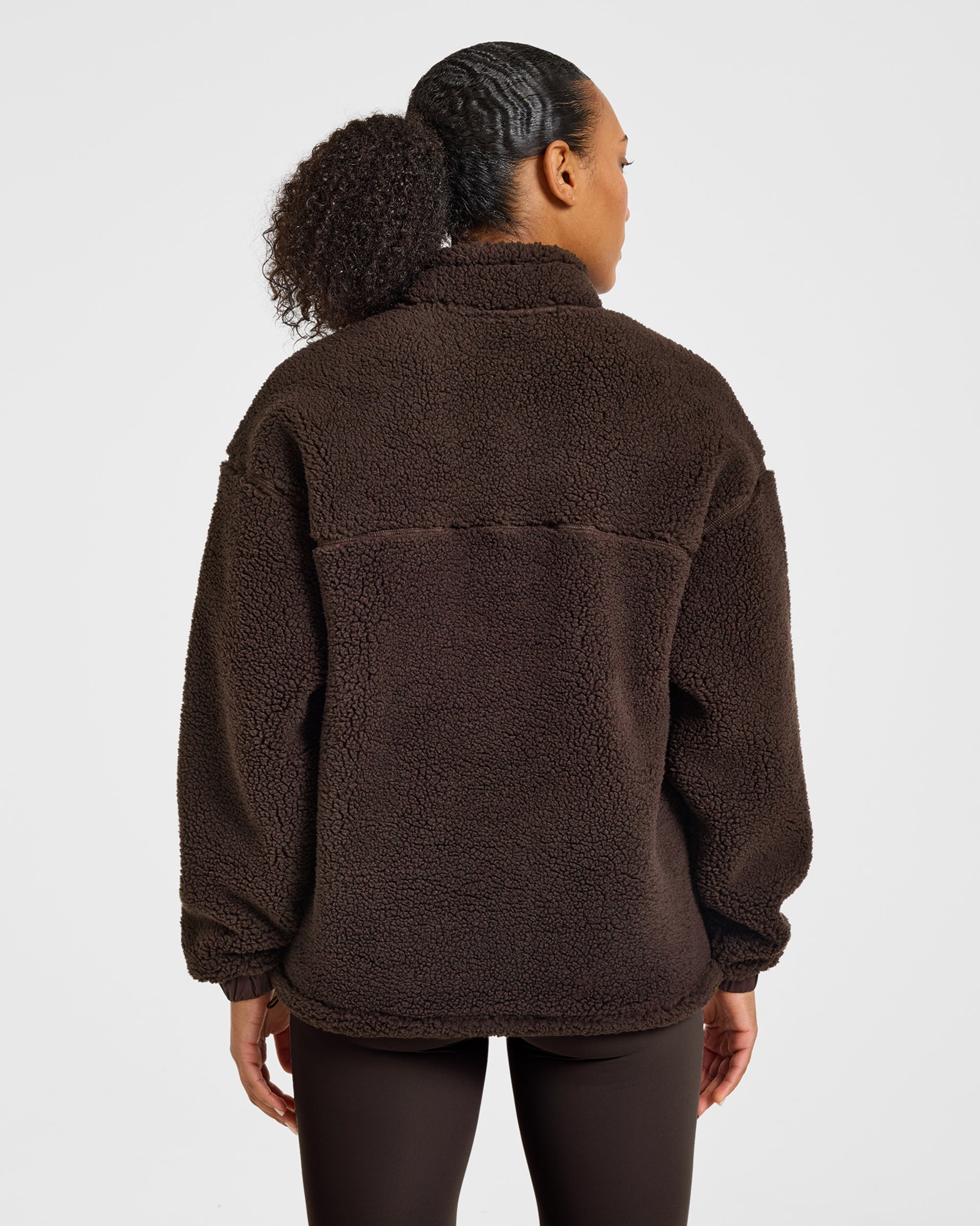 Signature 1/4 Zip Fleece Pullover - Cocoa Marron