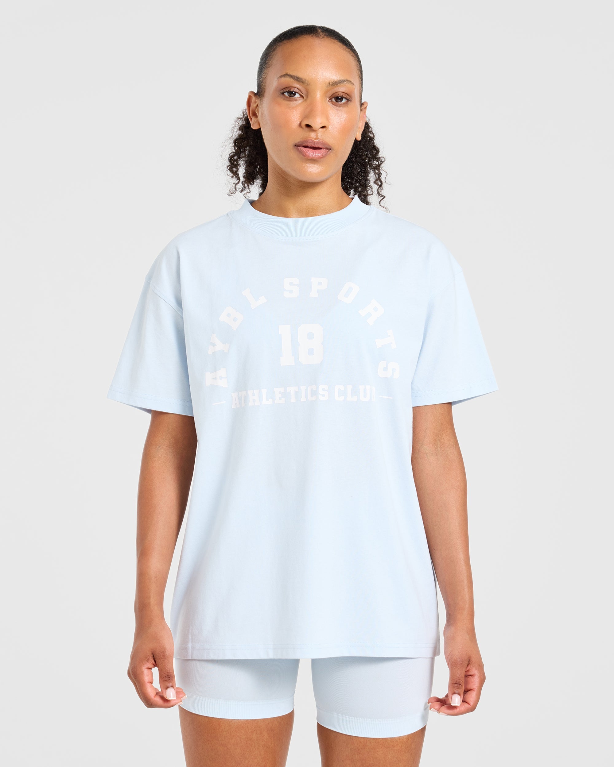 AYBL Sports 18 Oversized T Shirt - Iced Bleu