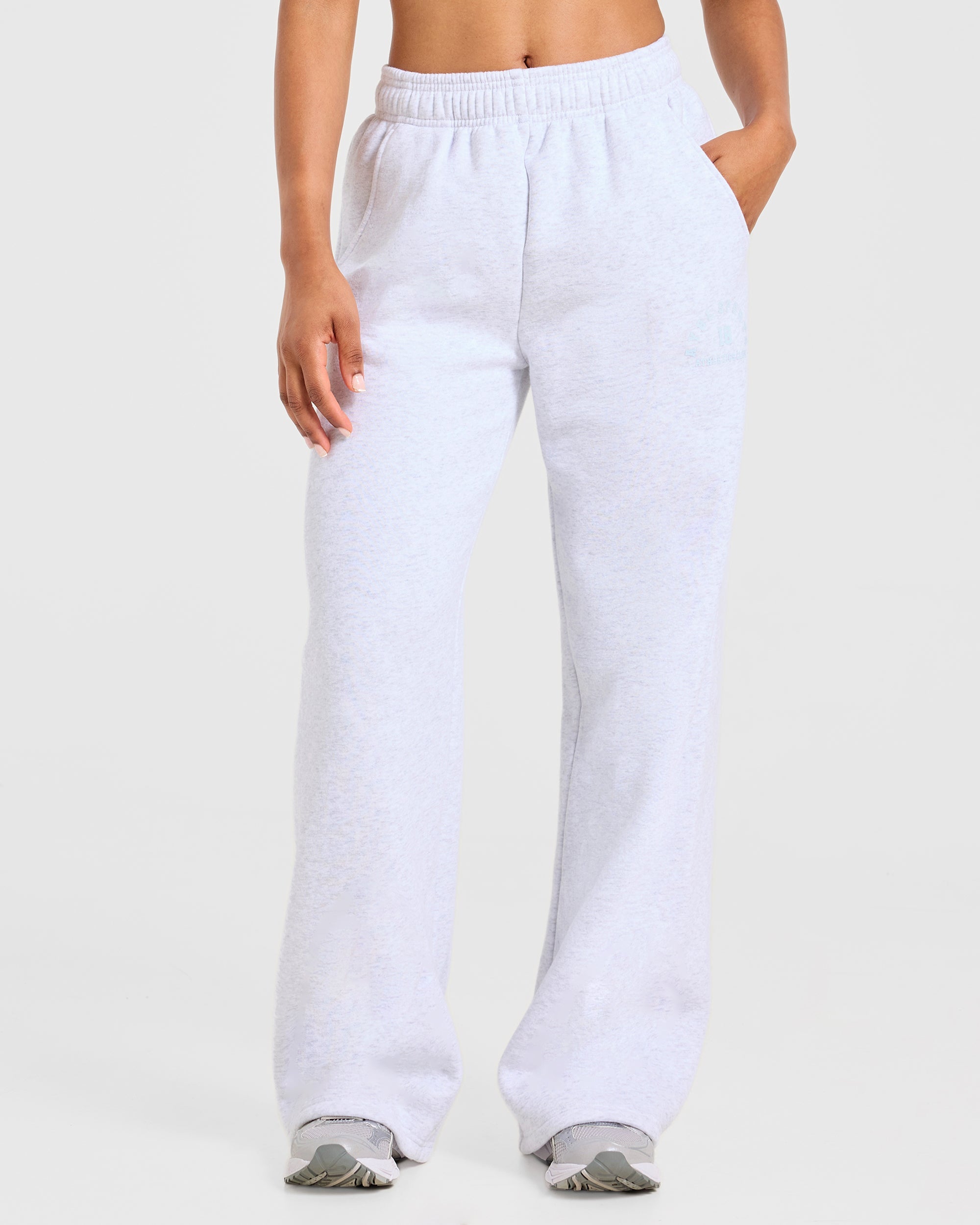 AYBL Sports 18 Oversized Straight Leg Joggers - Heather Gris