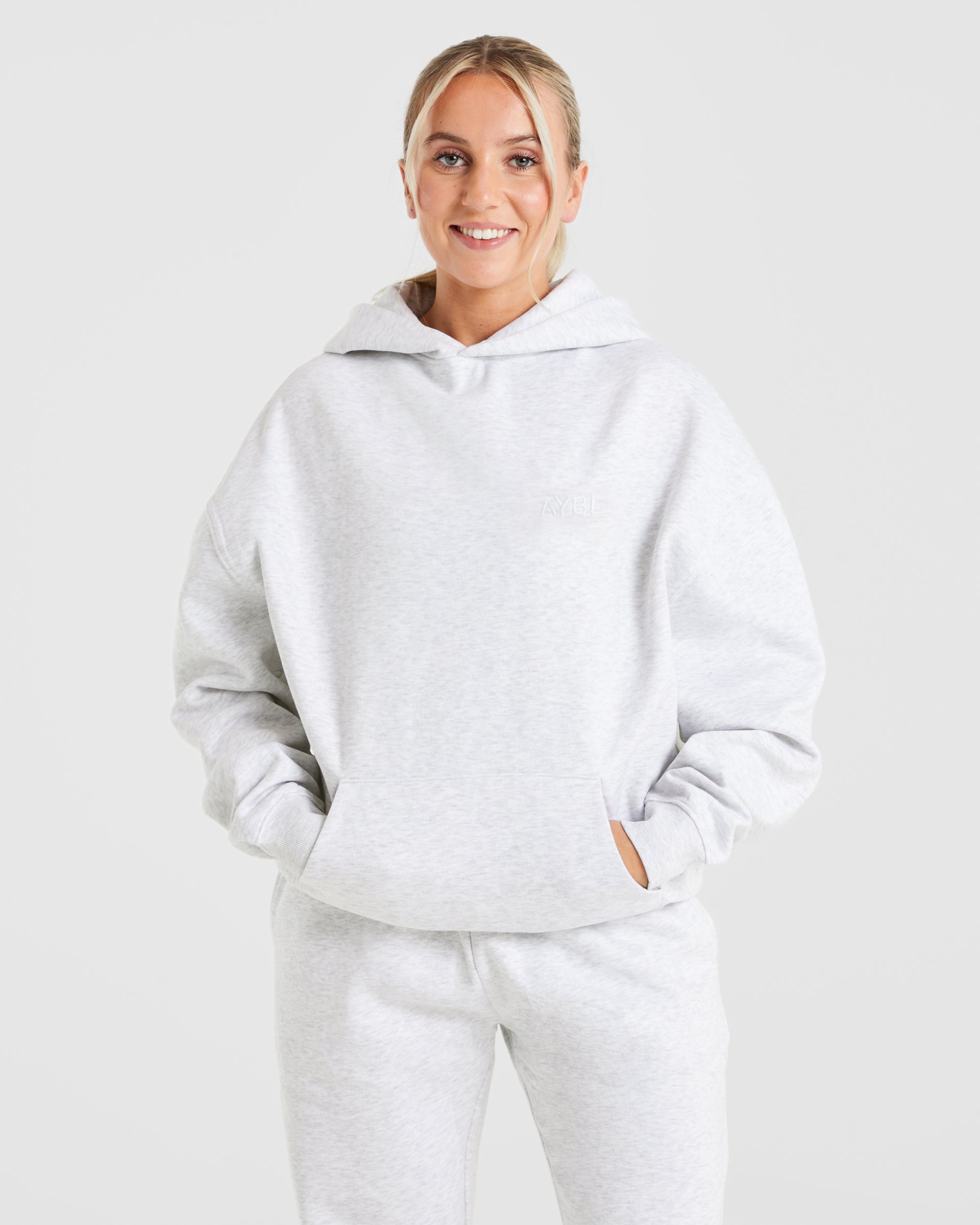 Premium Oversized Hoodie - Heather Gris