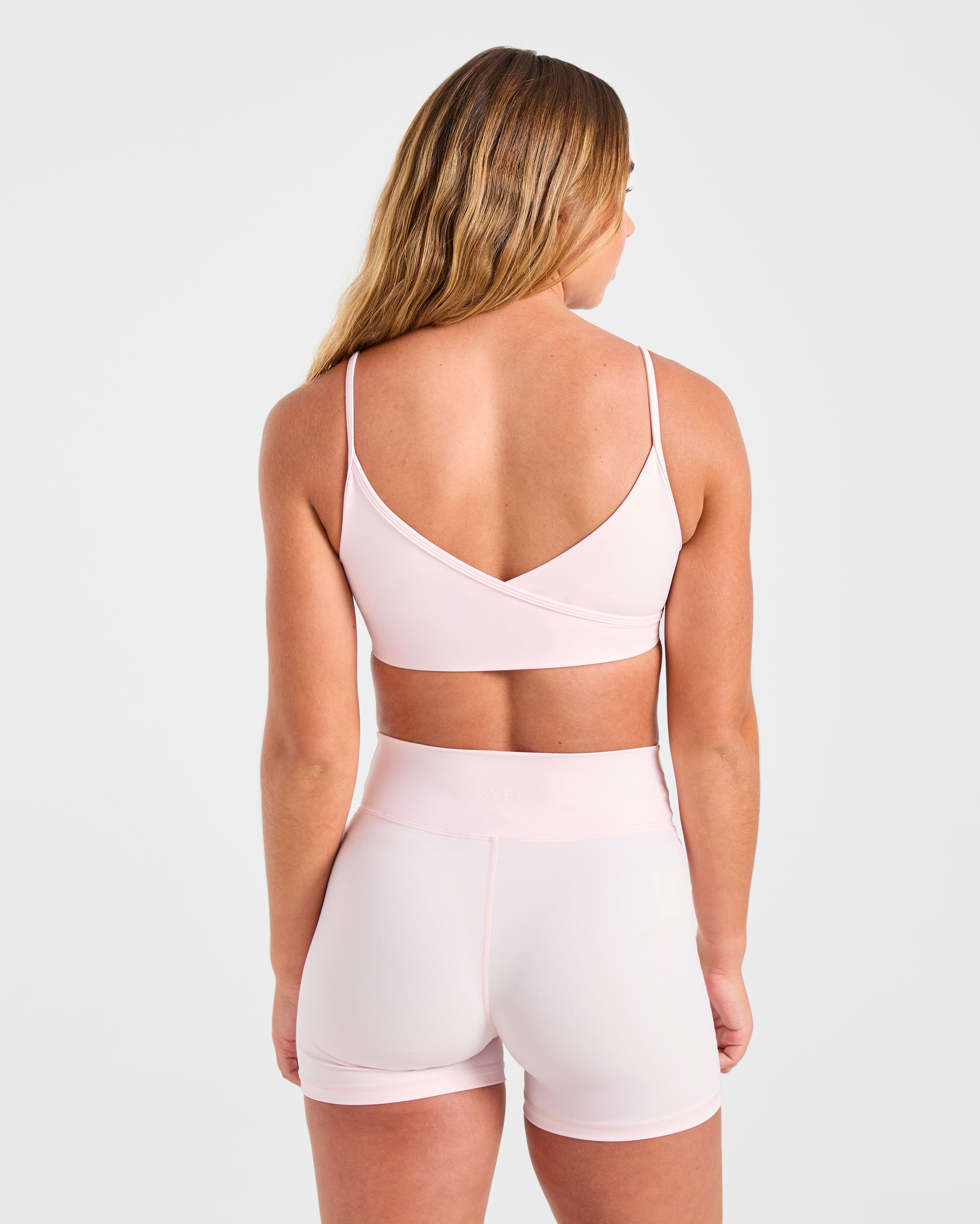 Sculpt Wrap Sports Bra - Iced Rose