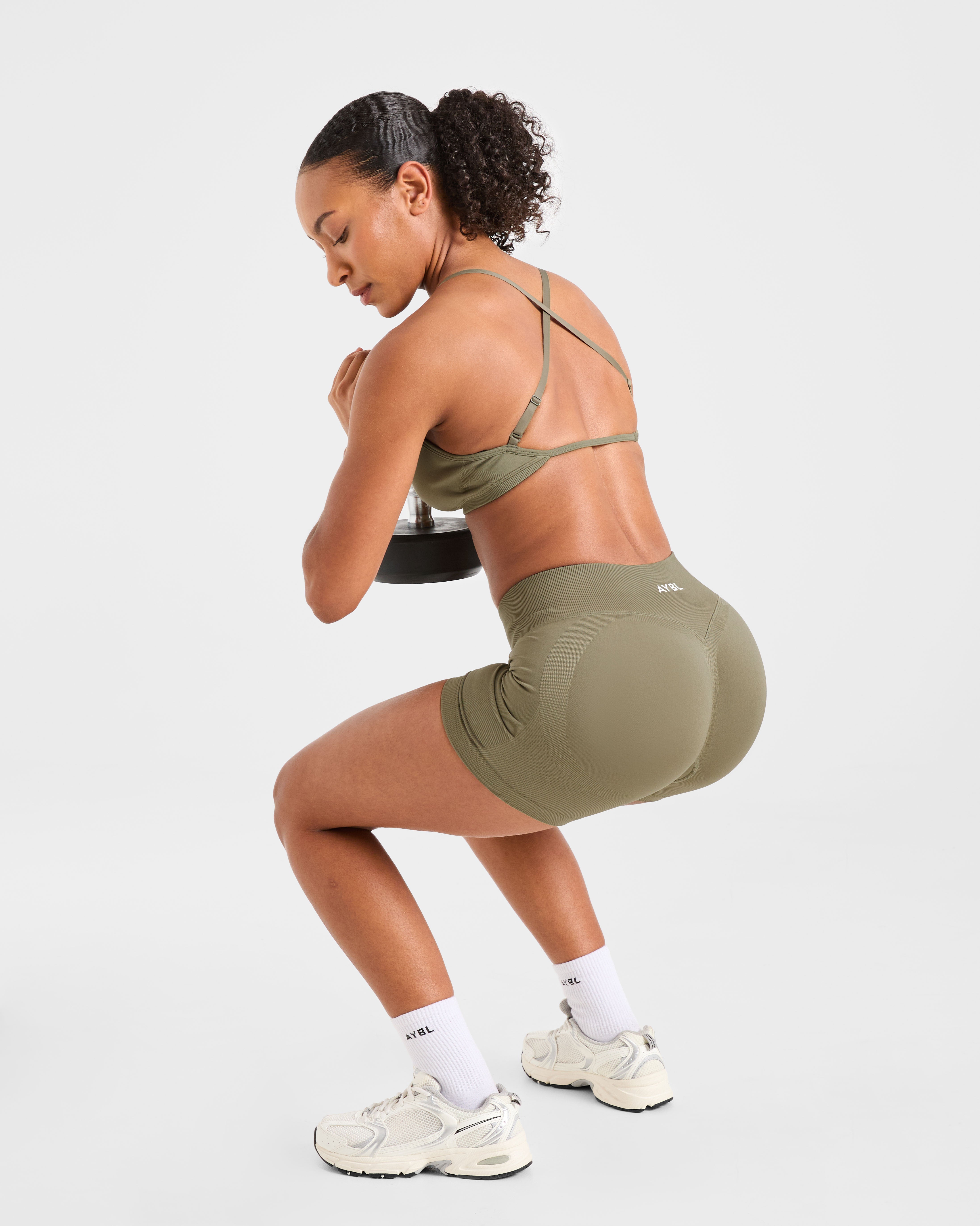 Adapt Seamless Shorts | 4.5" - Muted Olive