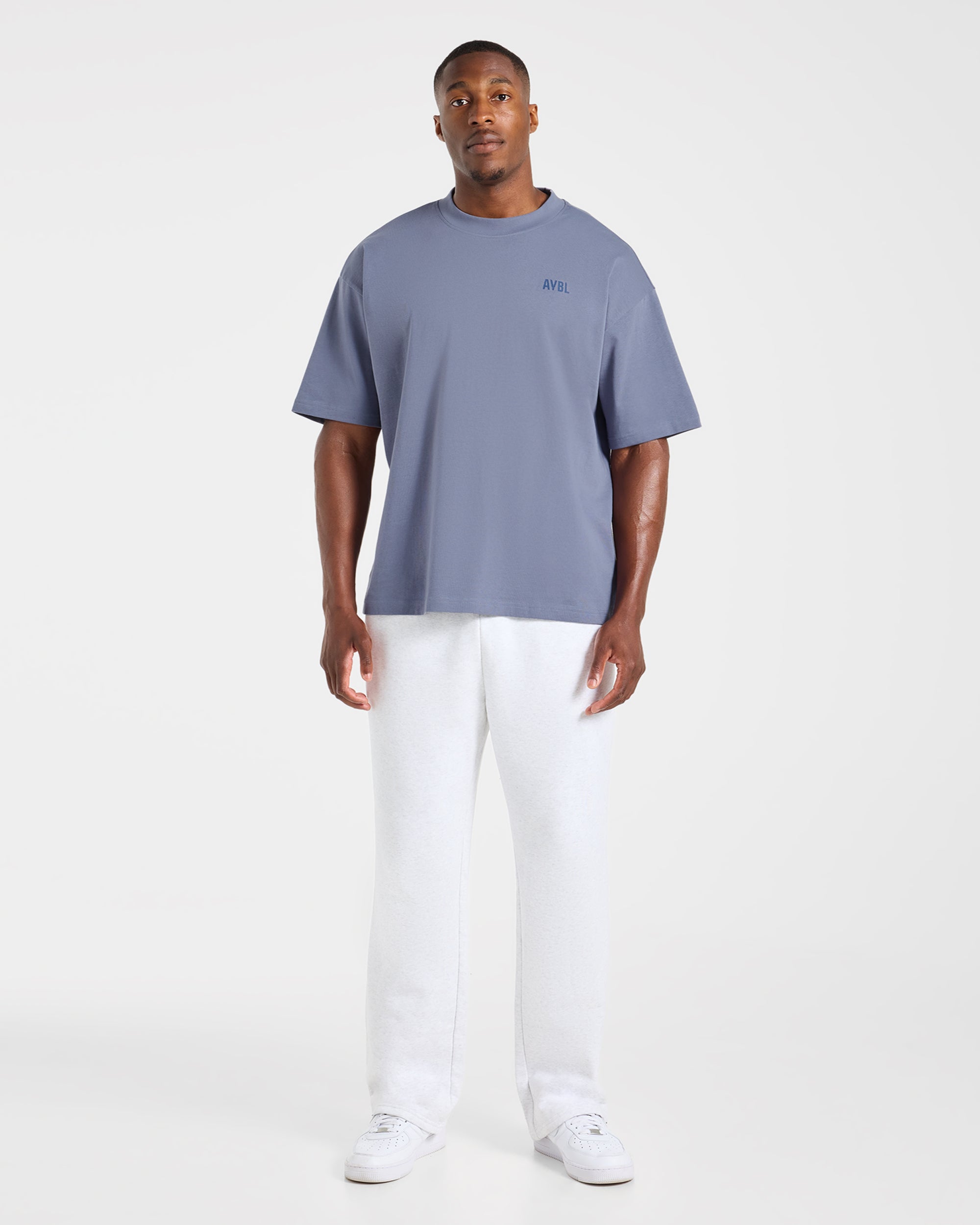 Script Collective Oversized T Shirt - Titanium Bleu