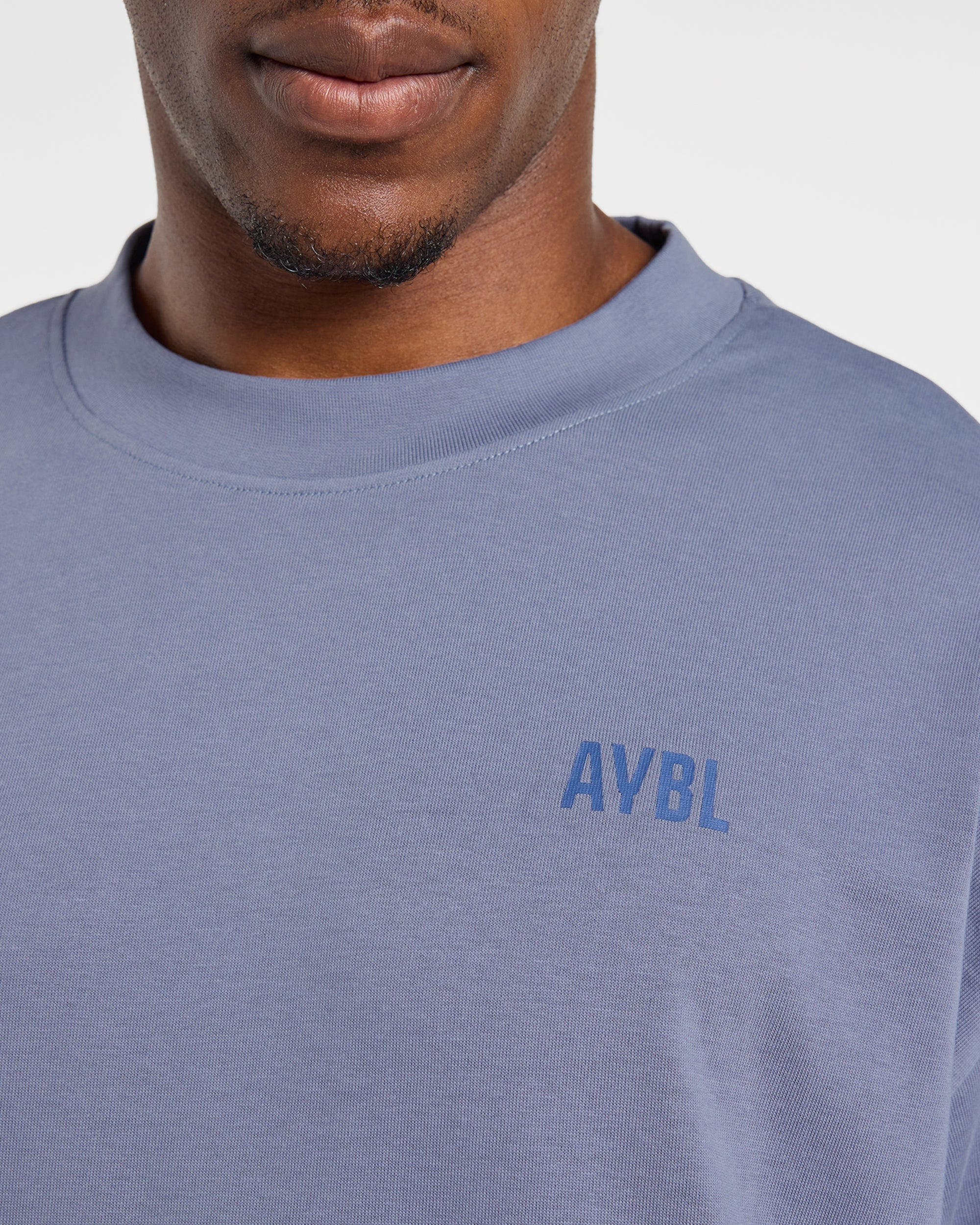 Script Collective Oversized T Shirt - Titanium Bleu