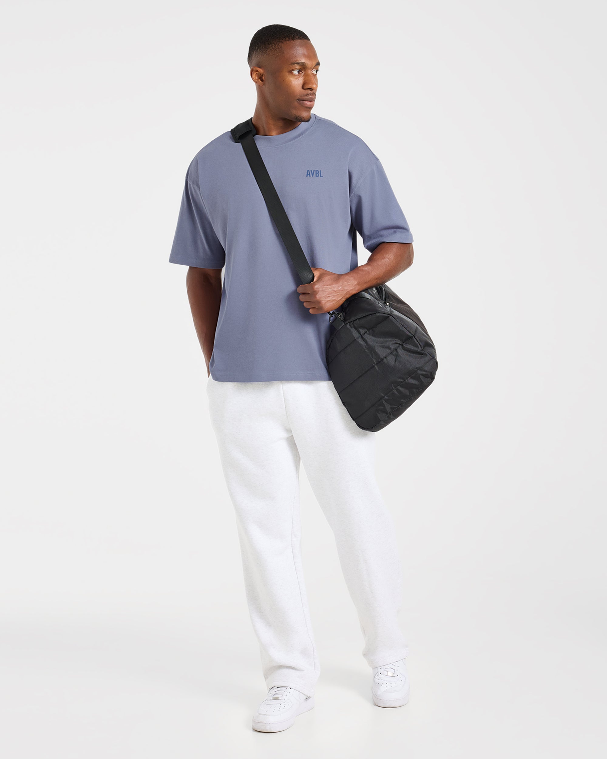 Script Collective Oversized T Shirt - Titanium Bleu