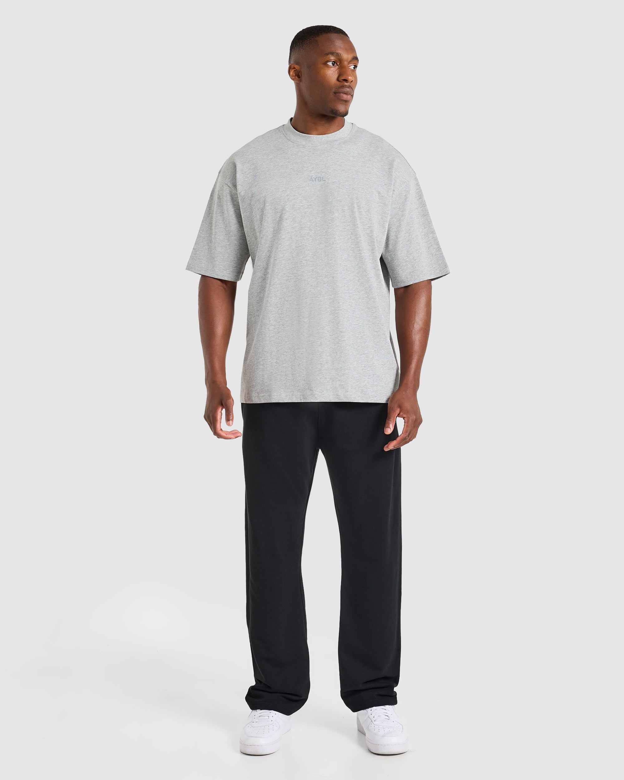 Craft Oversized T Shirt - Mid Marl Gris