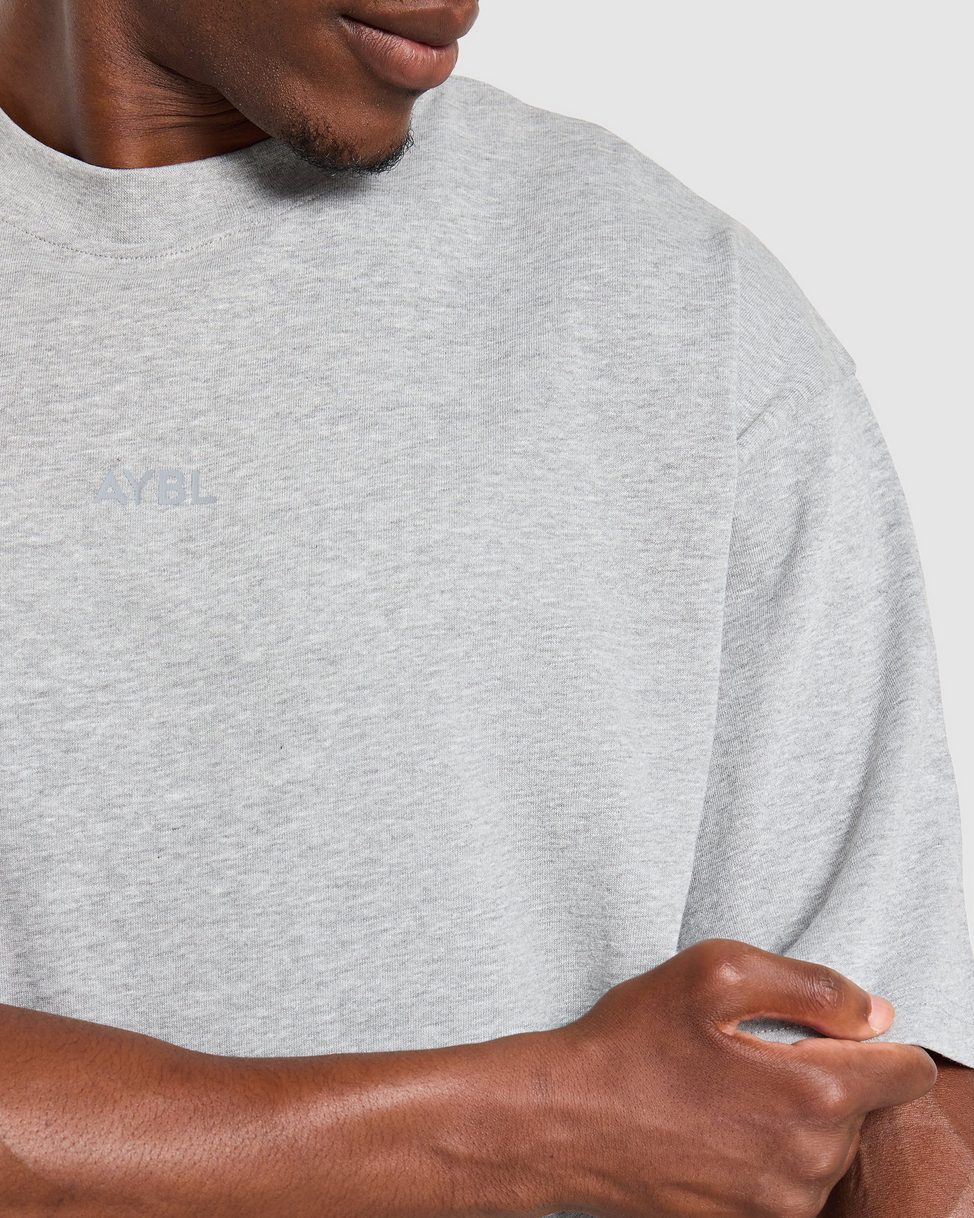 Craft Oversized T Shirt - Mid Marl Gris