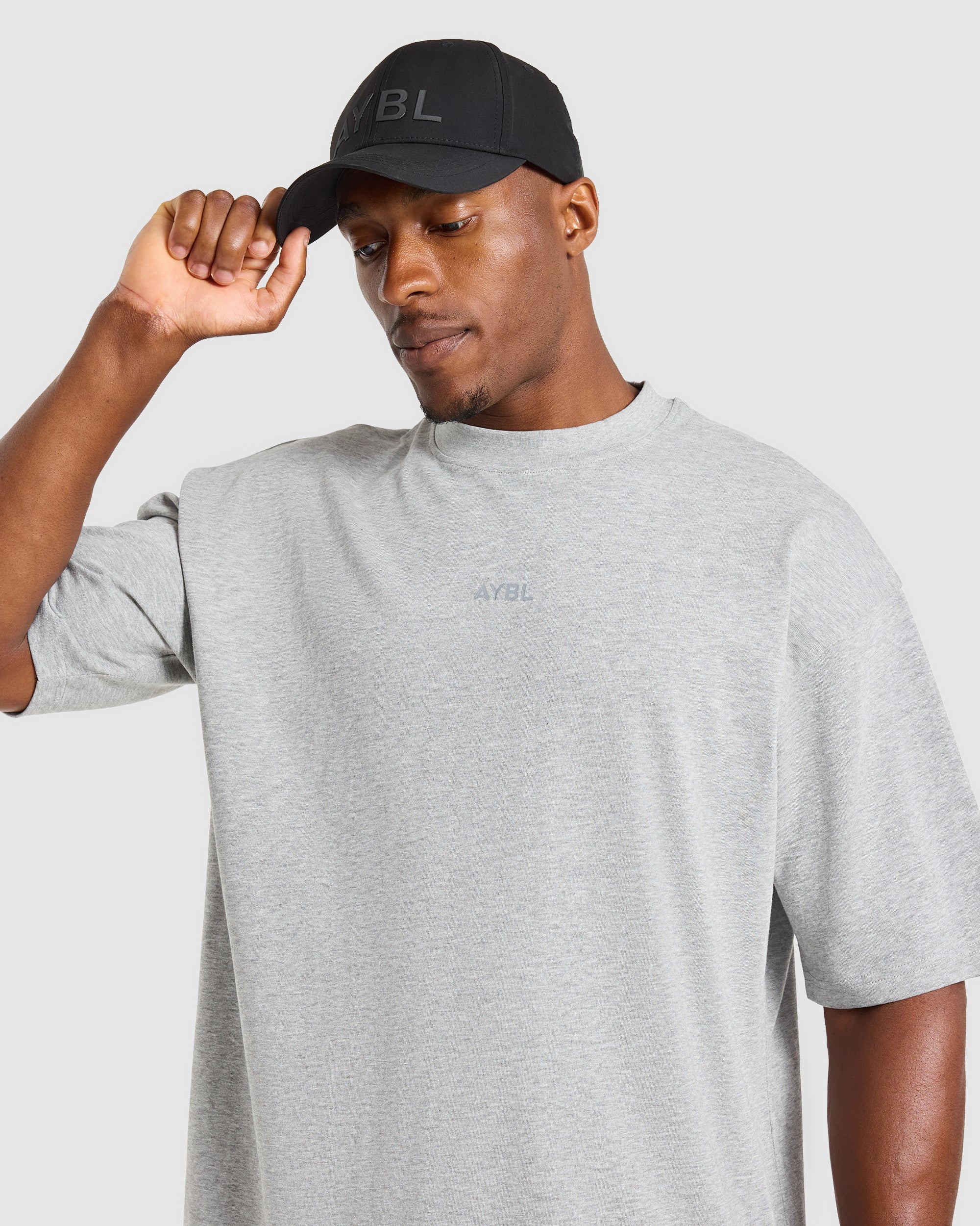 Craft Oversized T Shirt - Mid Marl Gris