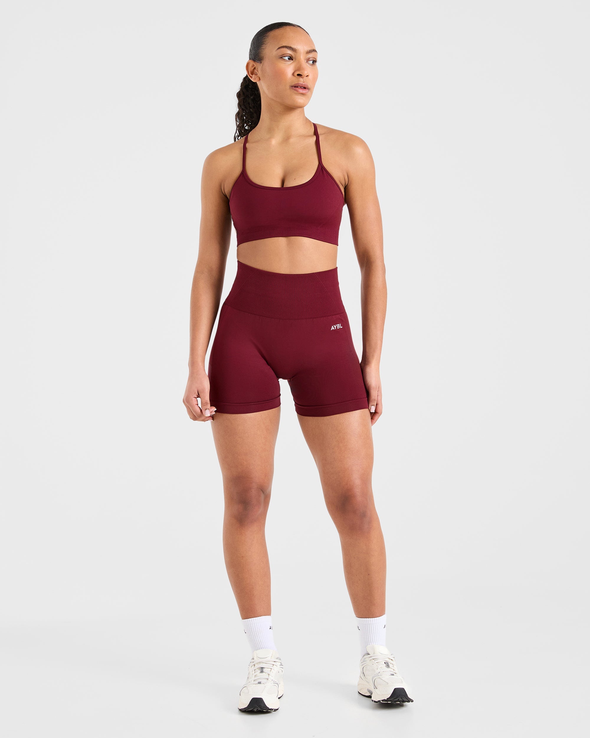 Empower Seamless Shorts - Rouge Wine