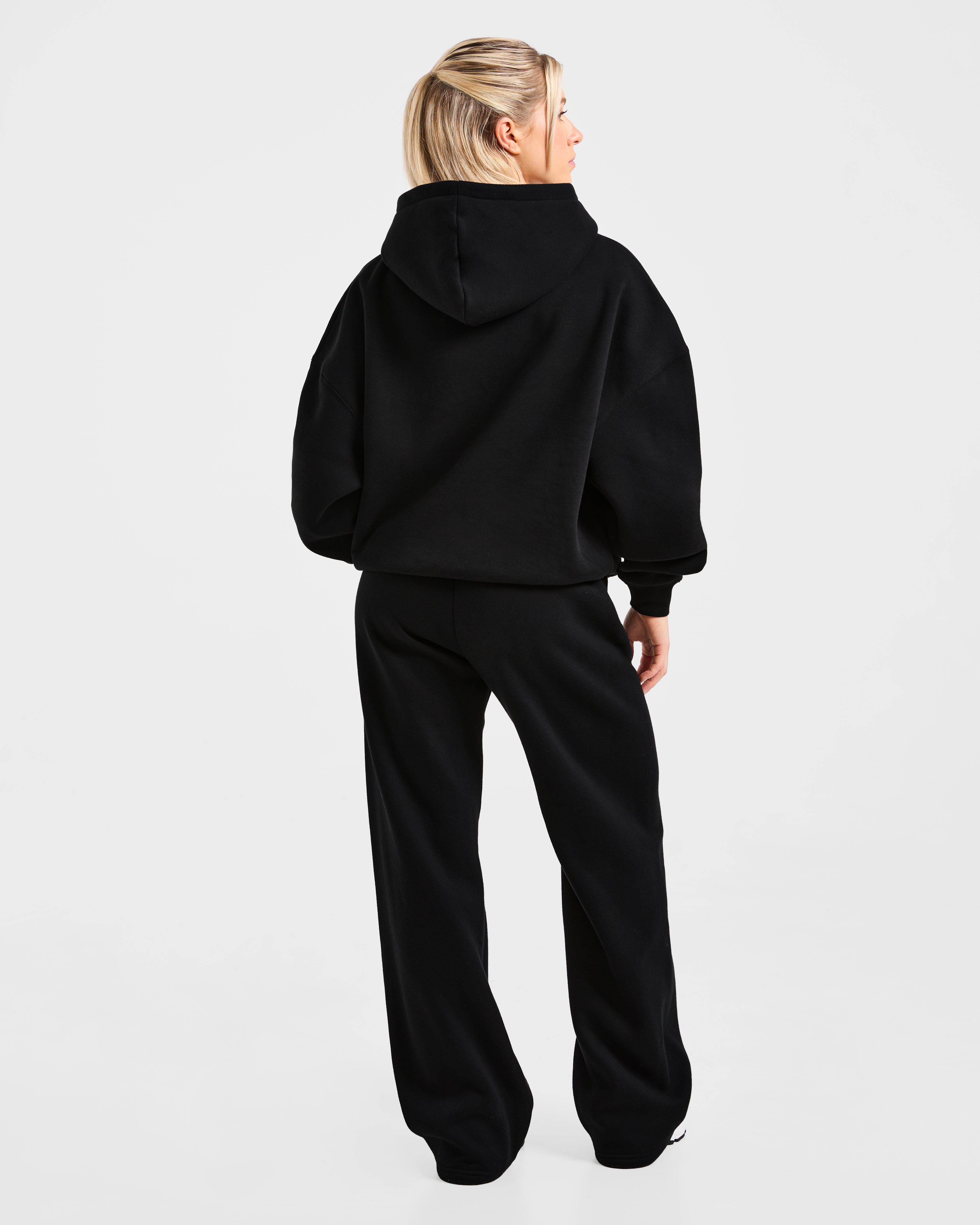 Varsity 2.0 Oversized Straight Leg Joggers - Noir