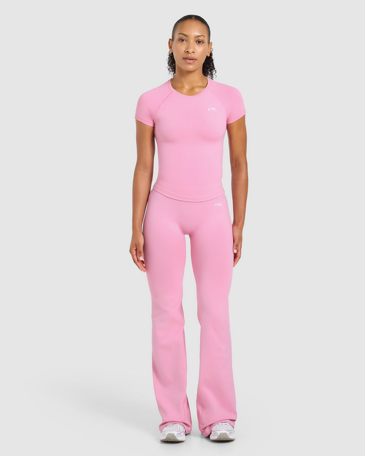 Enhance Seamless Short Sleeve Top - Sugar Rose