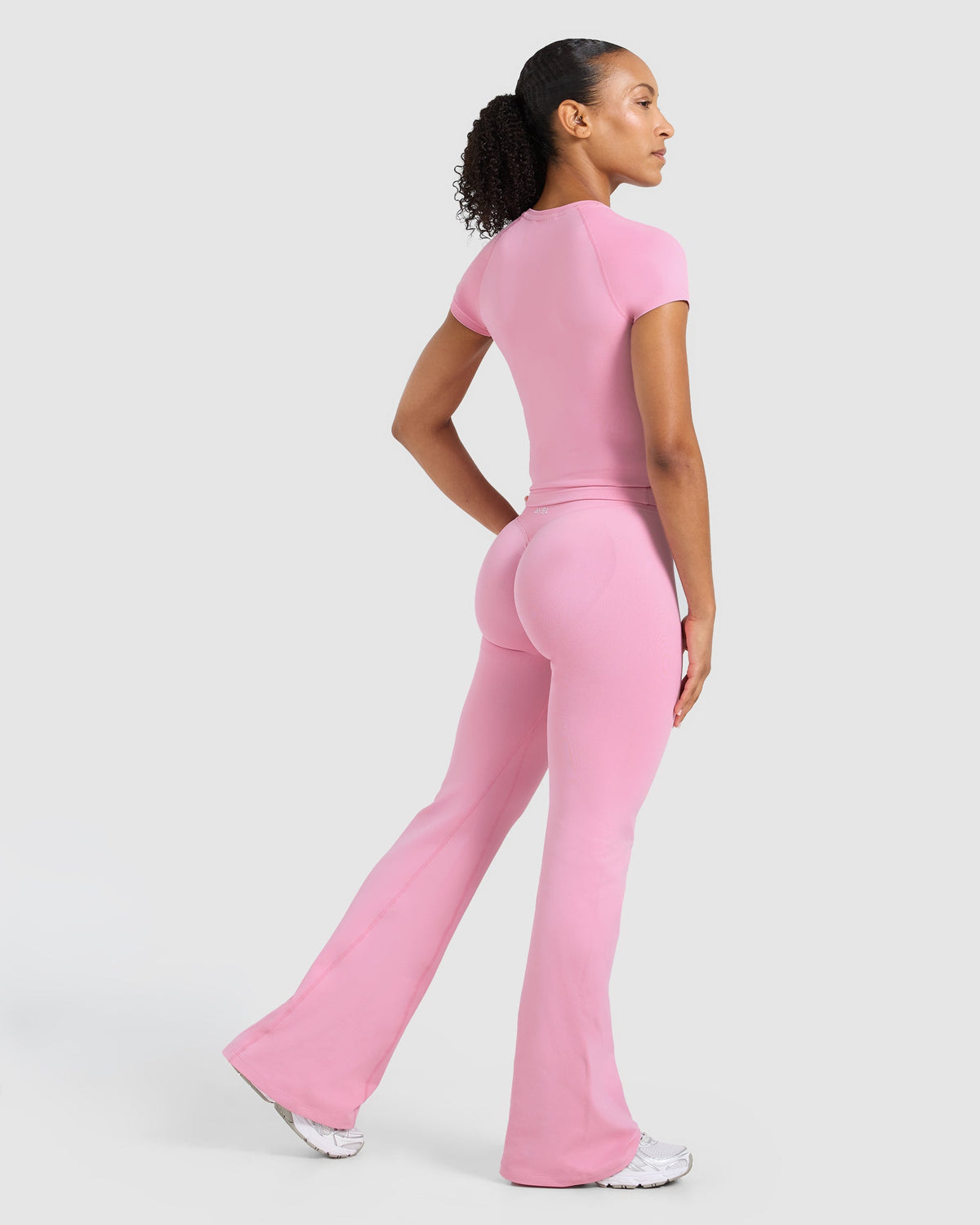 Enhance Seamless Short Sleeve Top - Sugar Rose