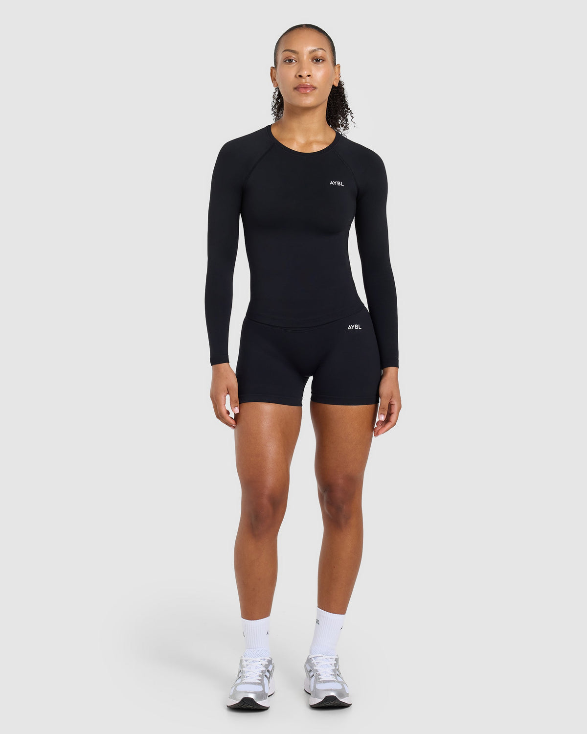 Enhance Seamless Long Sleeve Top - Noir
