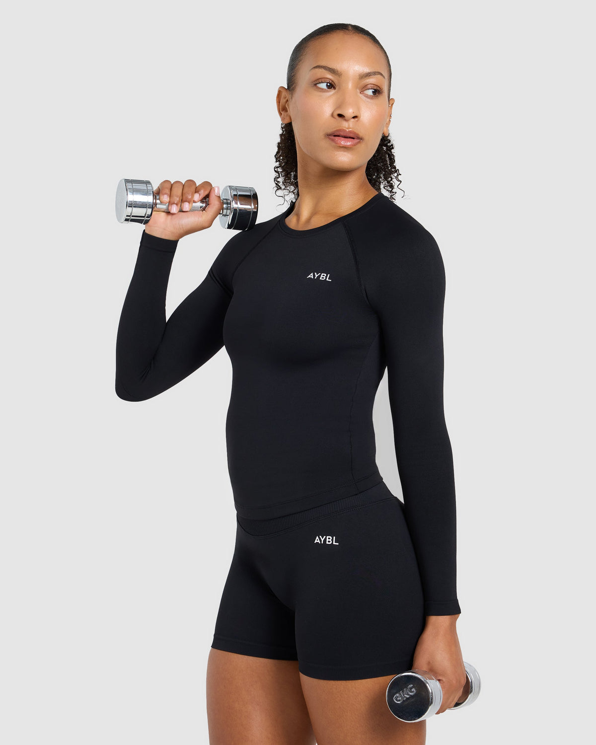 Enhance Seamless Long Sleeve Top - Noir