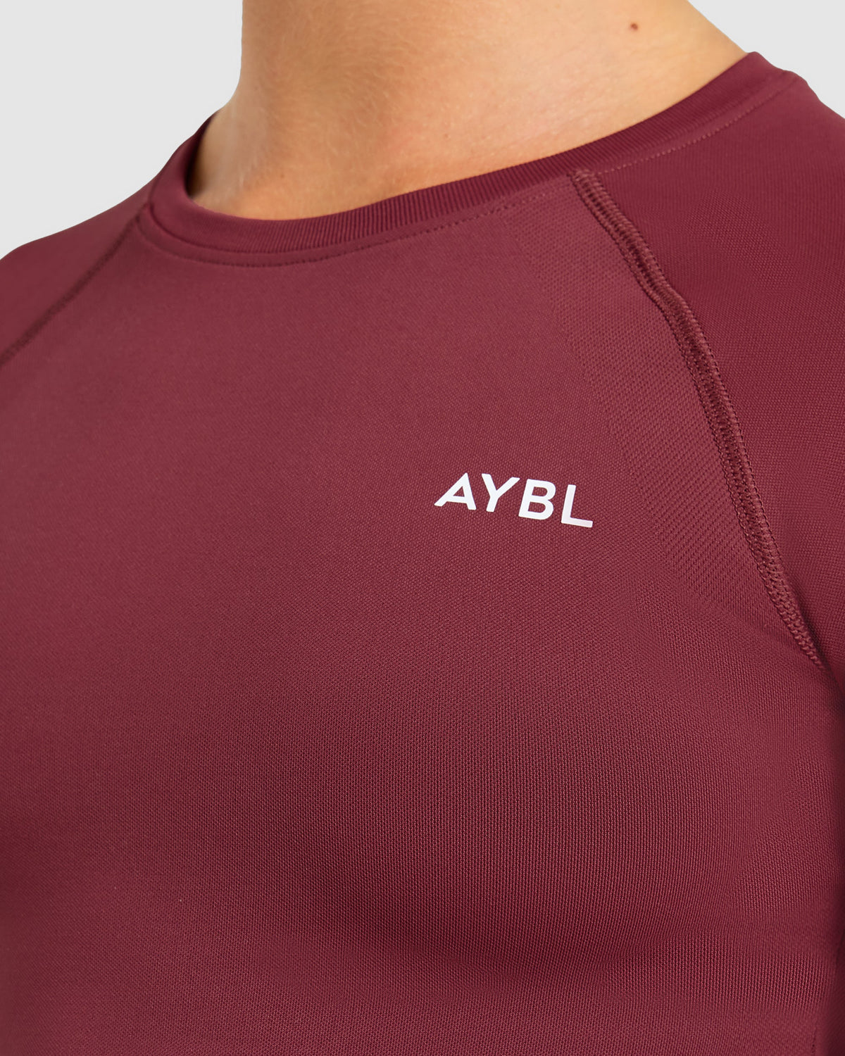 Enhance Seamless Long Sleeve Top - Mahogany Rouge