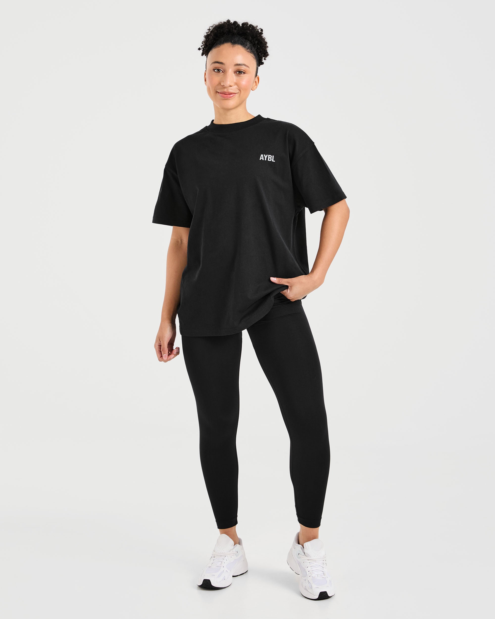 Show Up Oversized T Shirt - Noir
