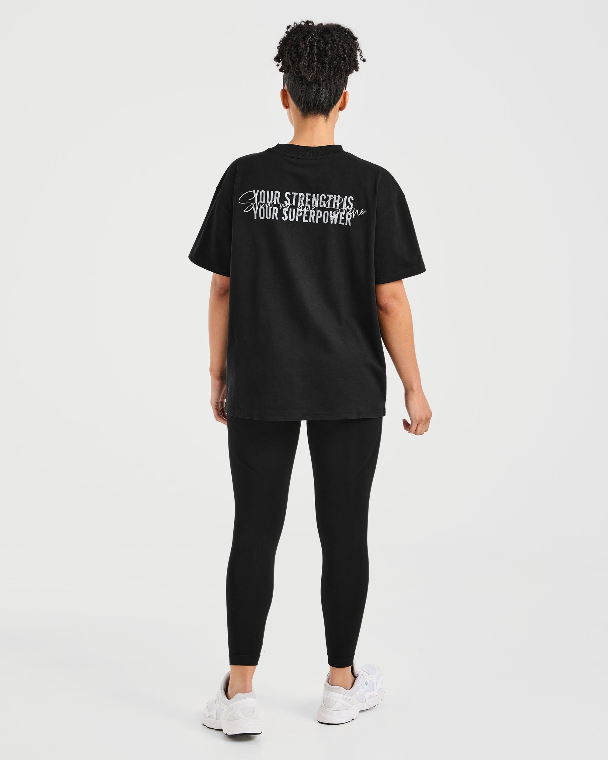 Show Up Oversized T Shirt - Noir