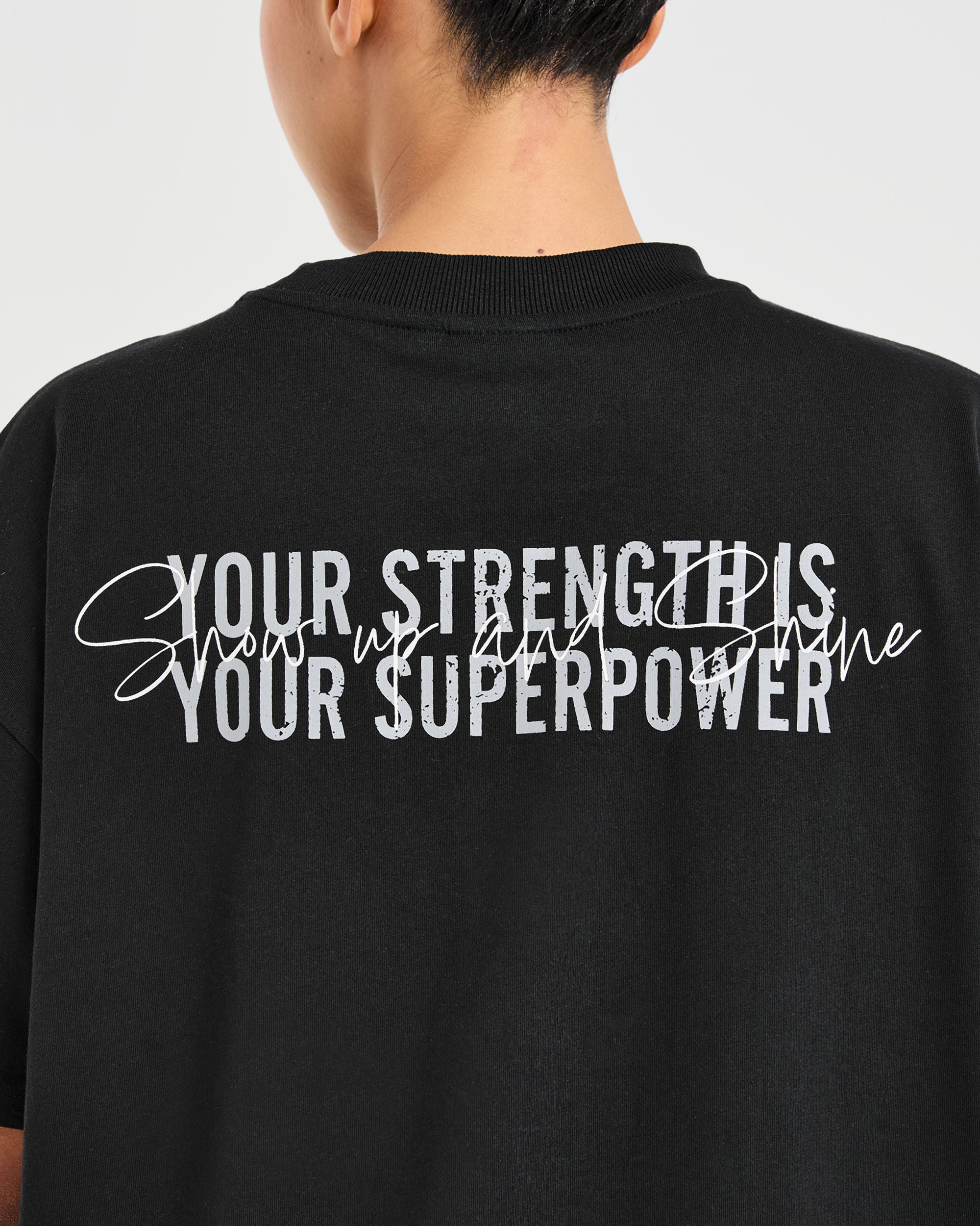 Show Up Oversized T Shirt - Noir