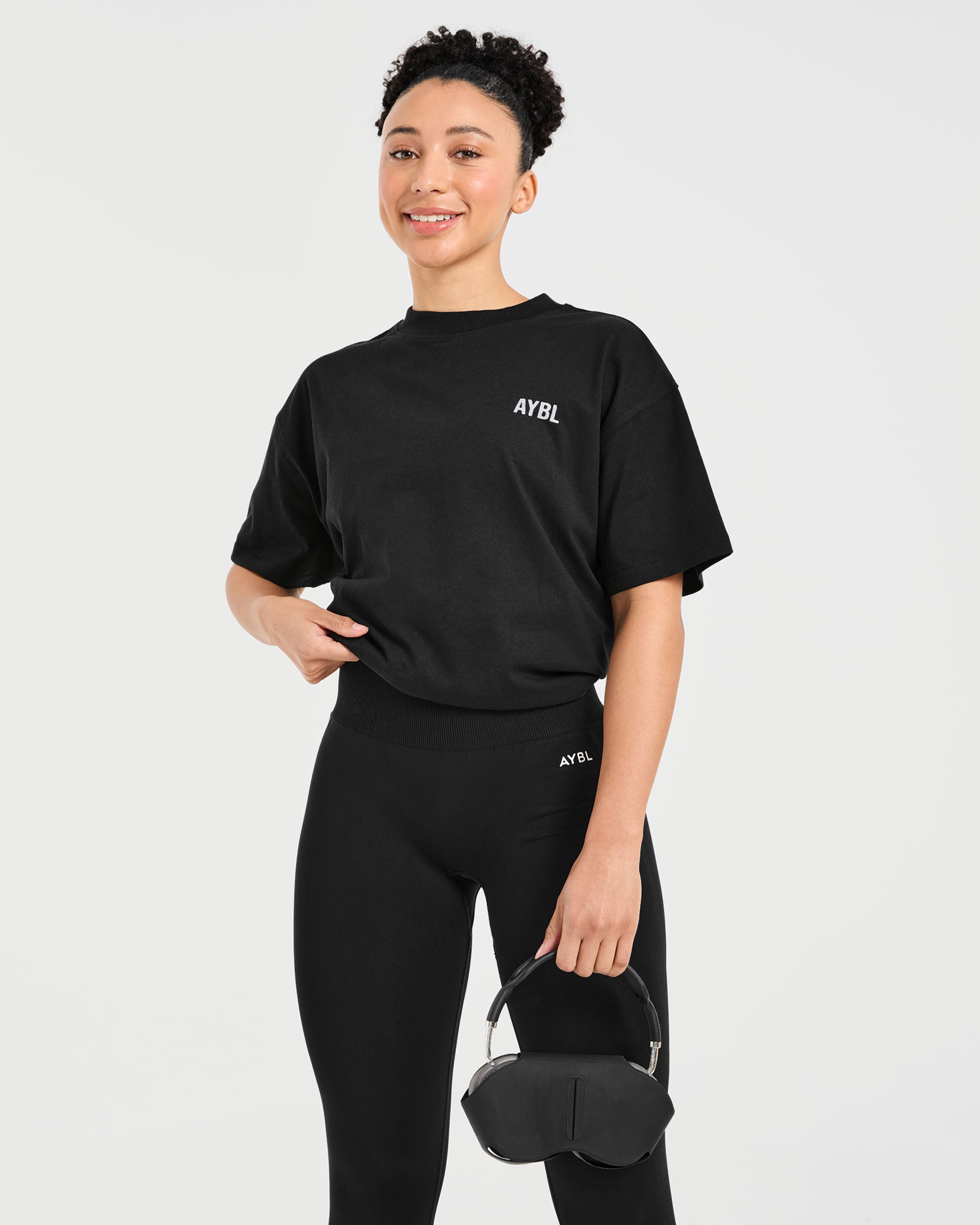 Show Up Oversized T Shirt - Noir