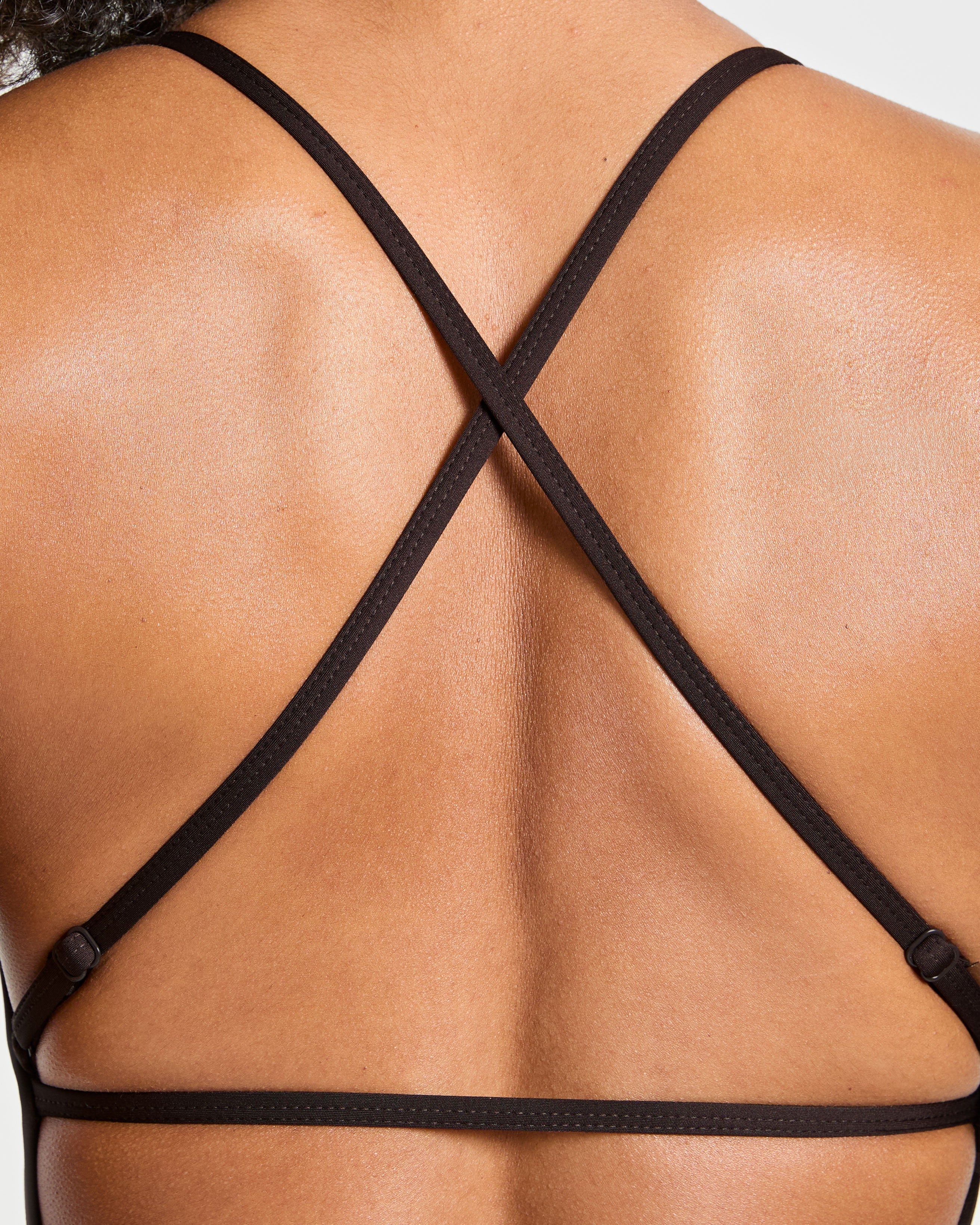 Sculpt Backless Flared All In One - Deep Cocoa Marron