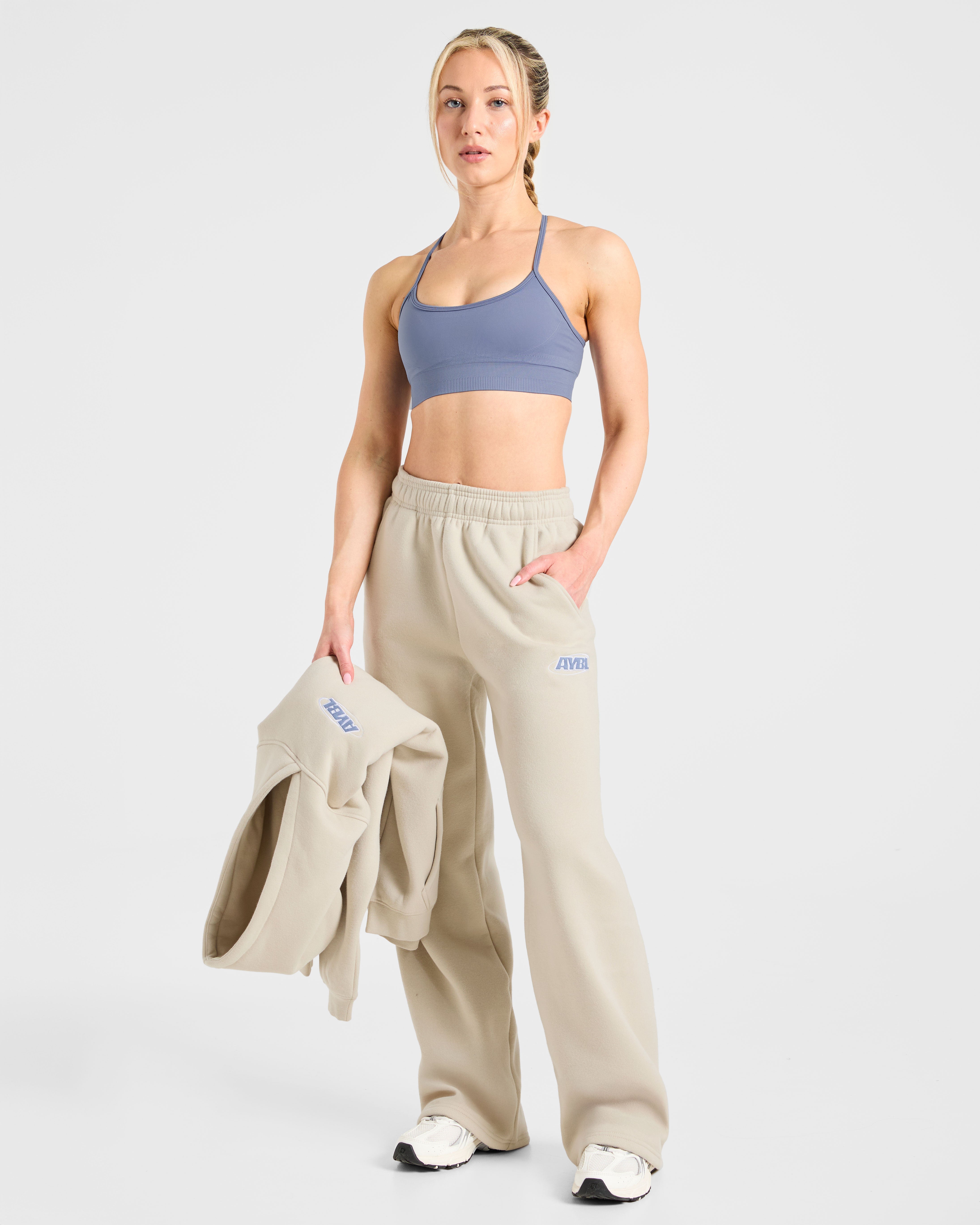 Sports Essentials Oversized Straight Leg Joggers - Sand