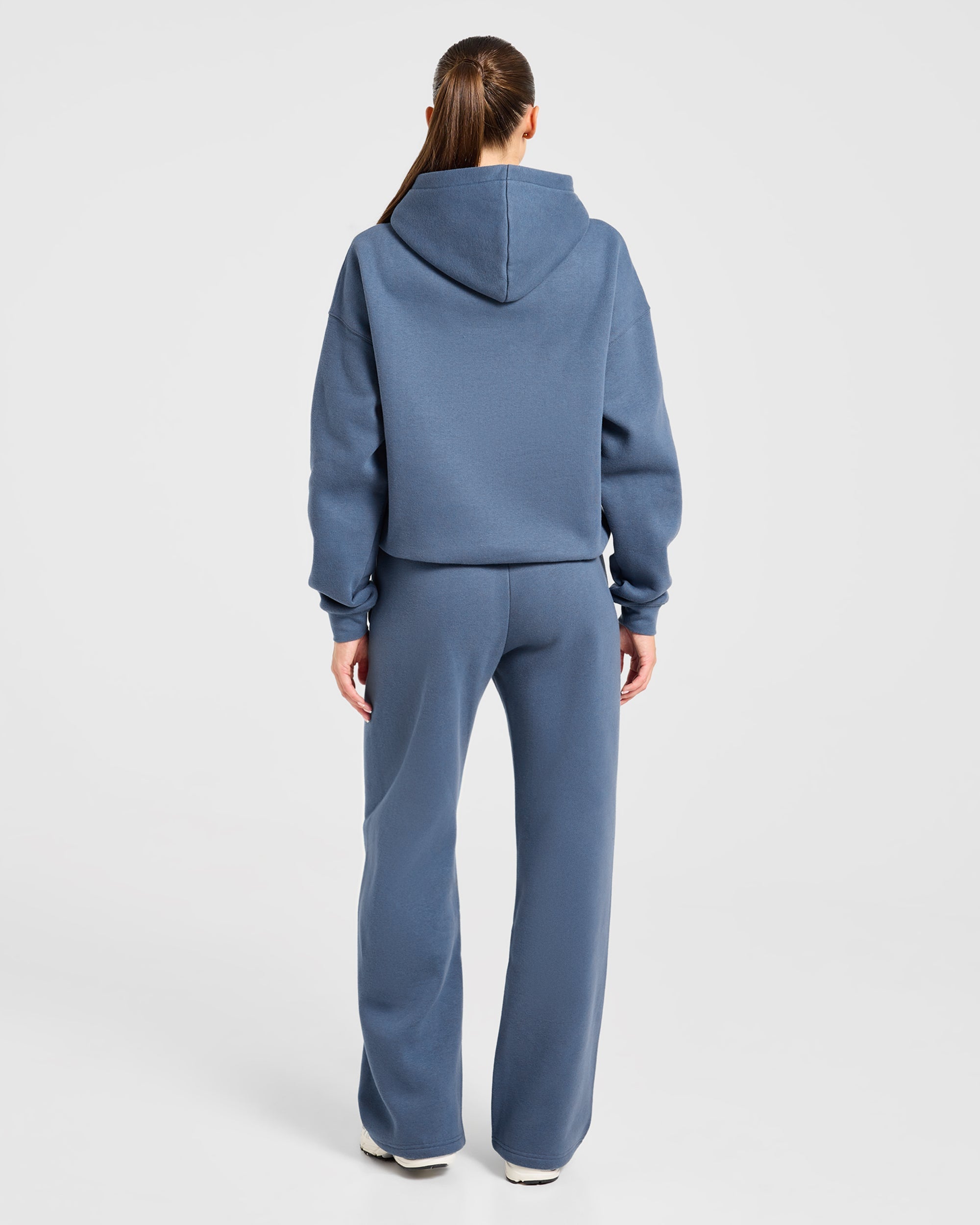Varsity 2.0 Oversized Hoodie - Denim Bleu