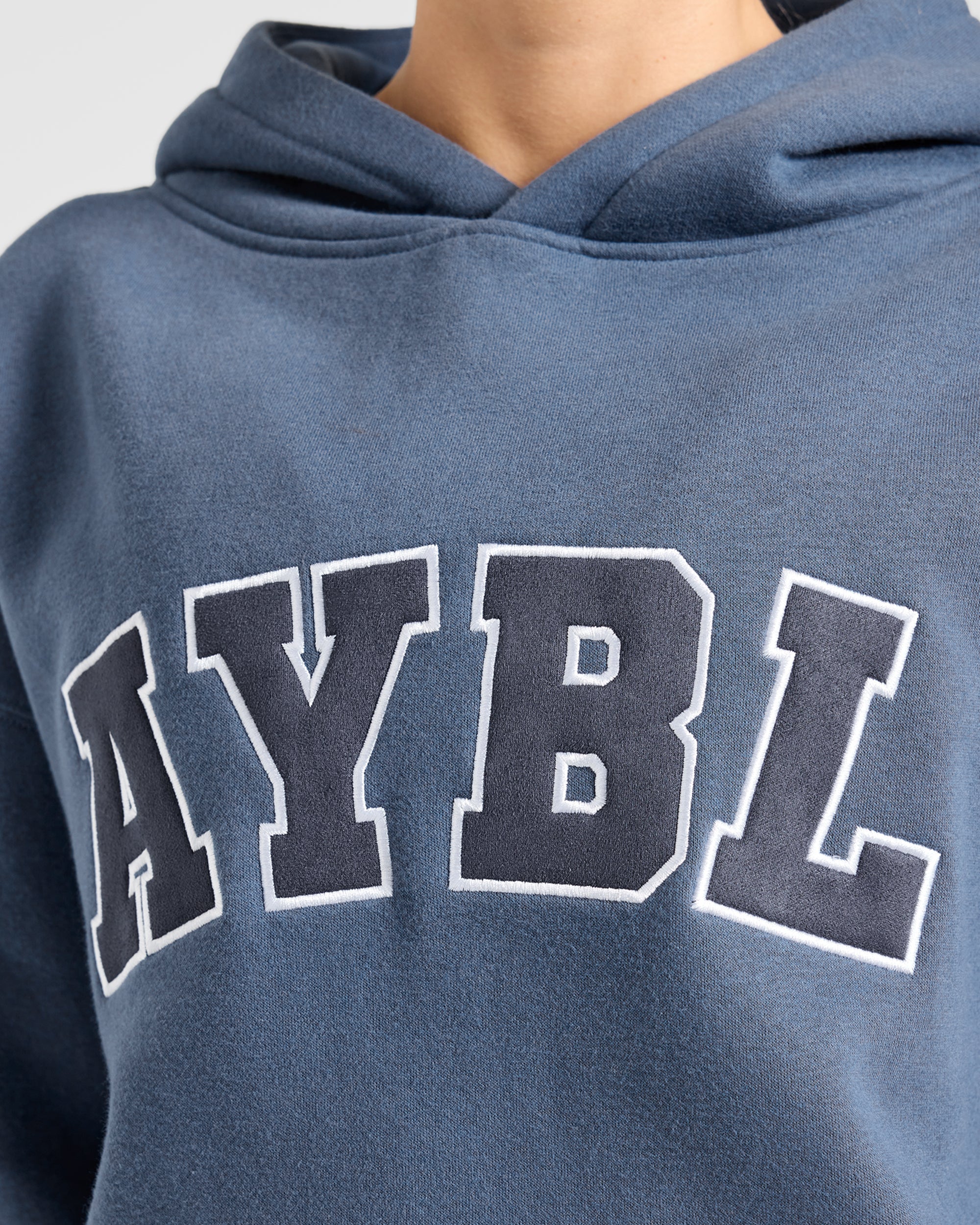 Varsity 2.0 Oversized Hoodie - Denim Bleu