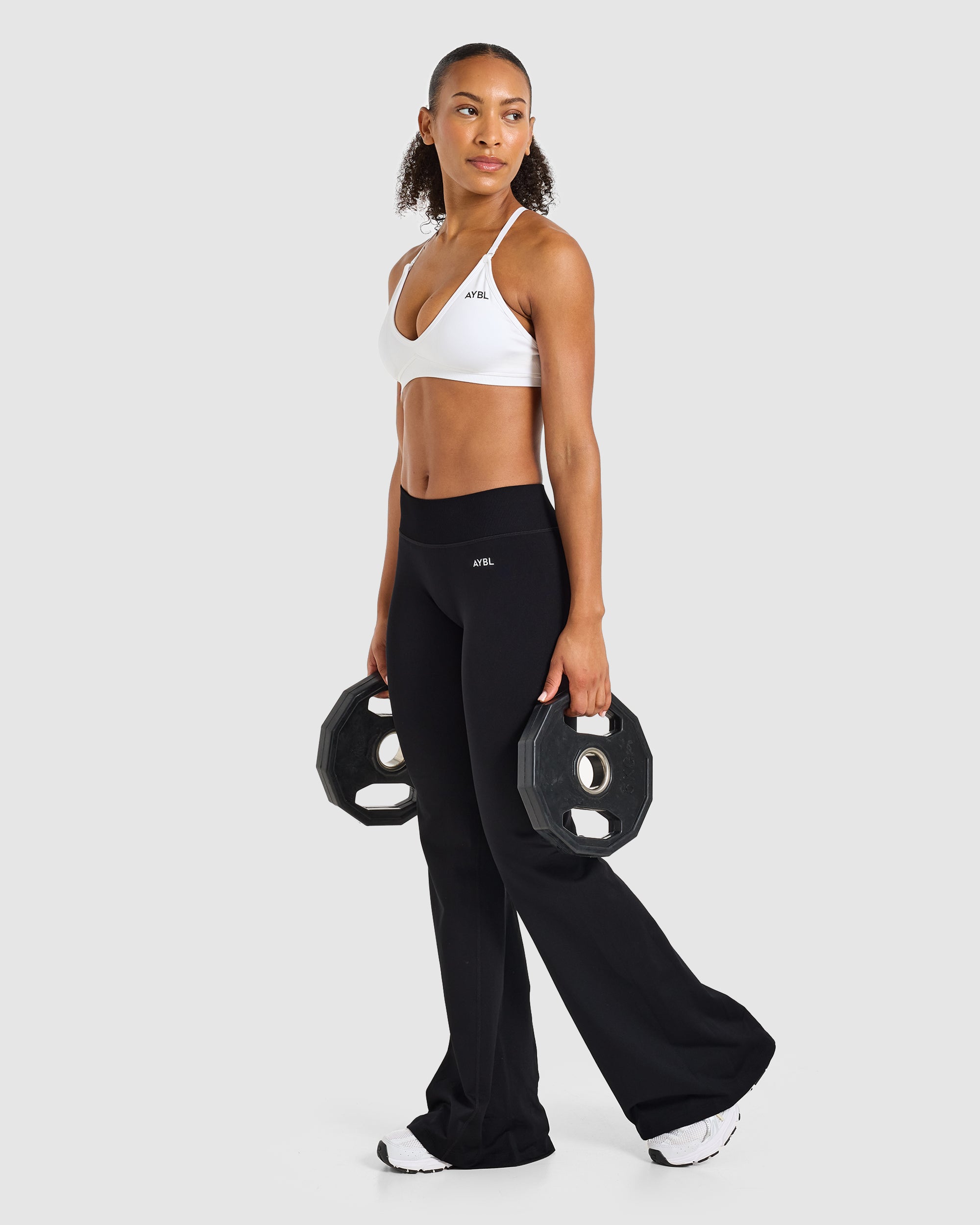Adapt Seamless Strappy Sports Bra - Blanc