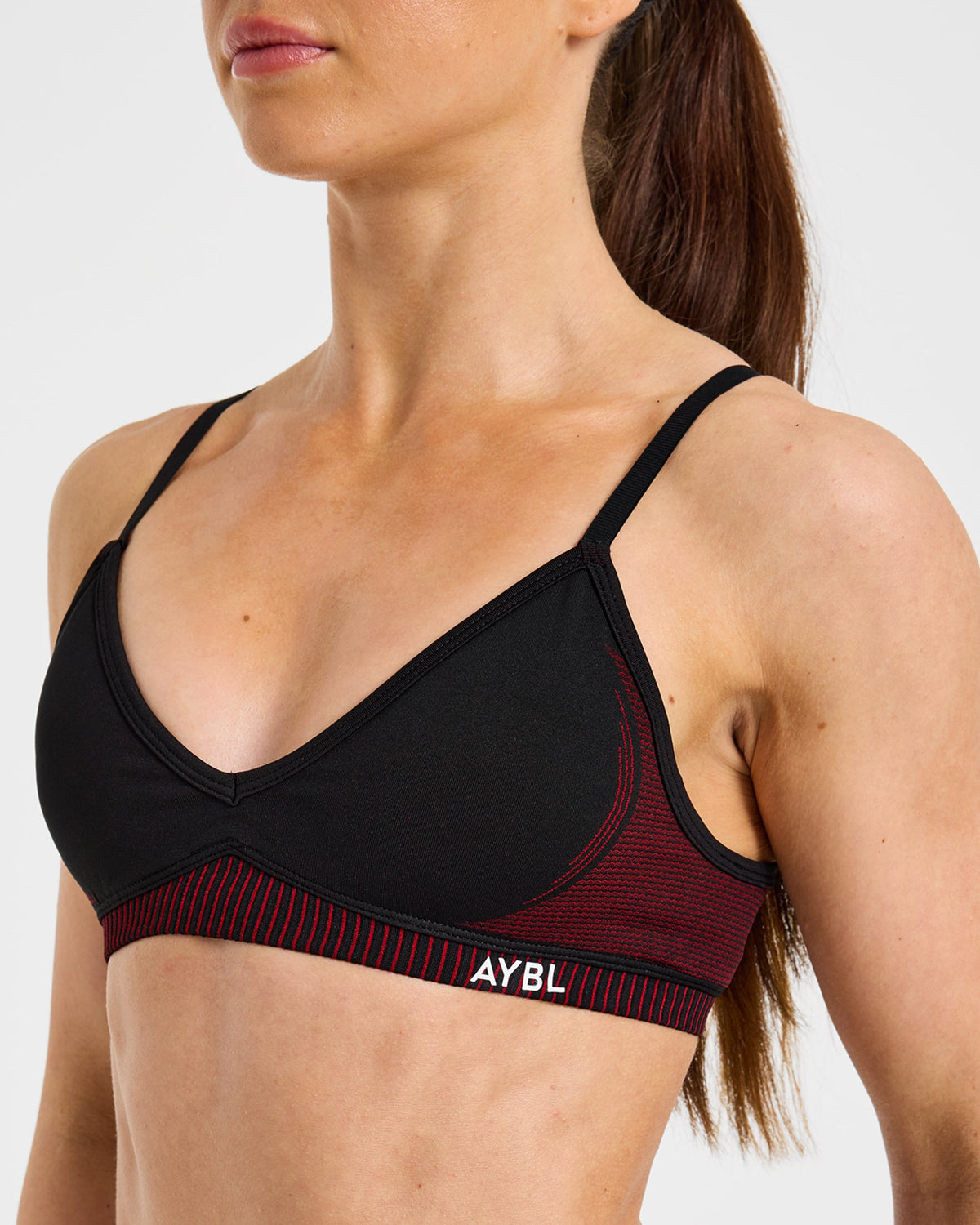 Charge Seamless Sports Bra - Noir/Rouge