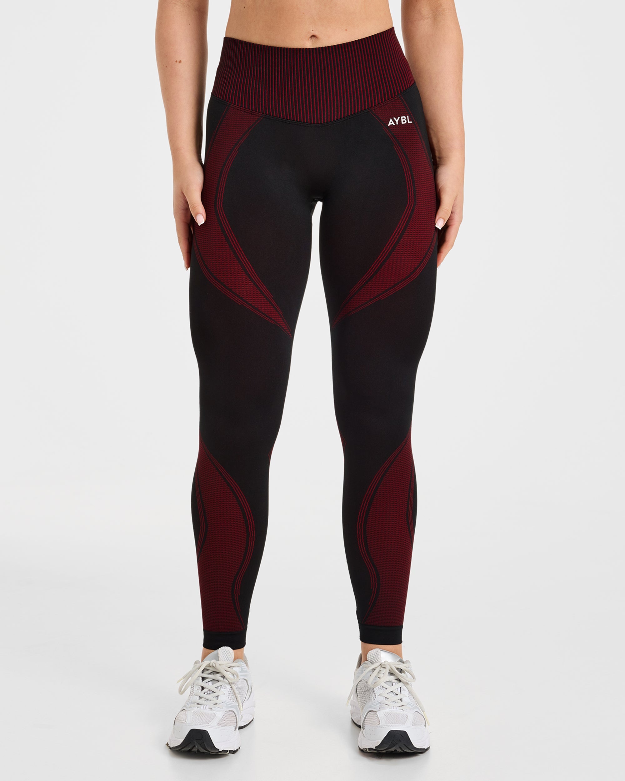 Charge Seamless Leggings - Noir/Rouge