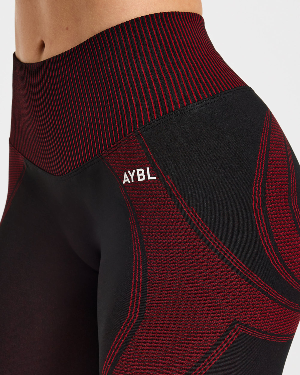 Charge Seamless Leggings - Noir/Rouge