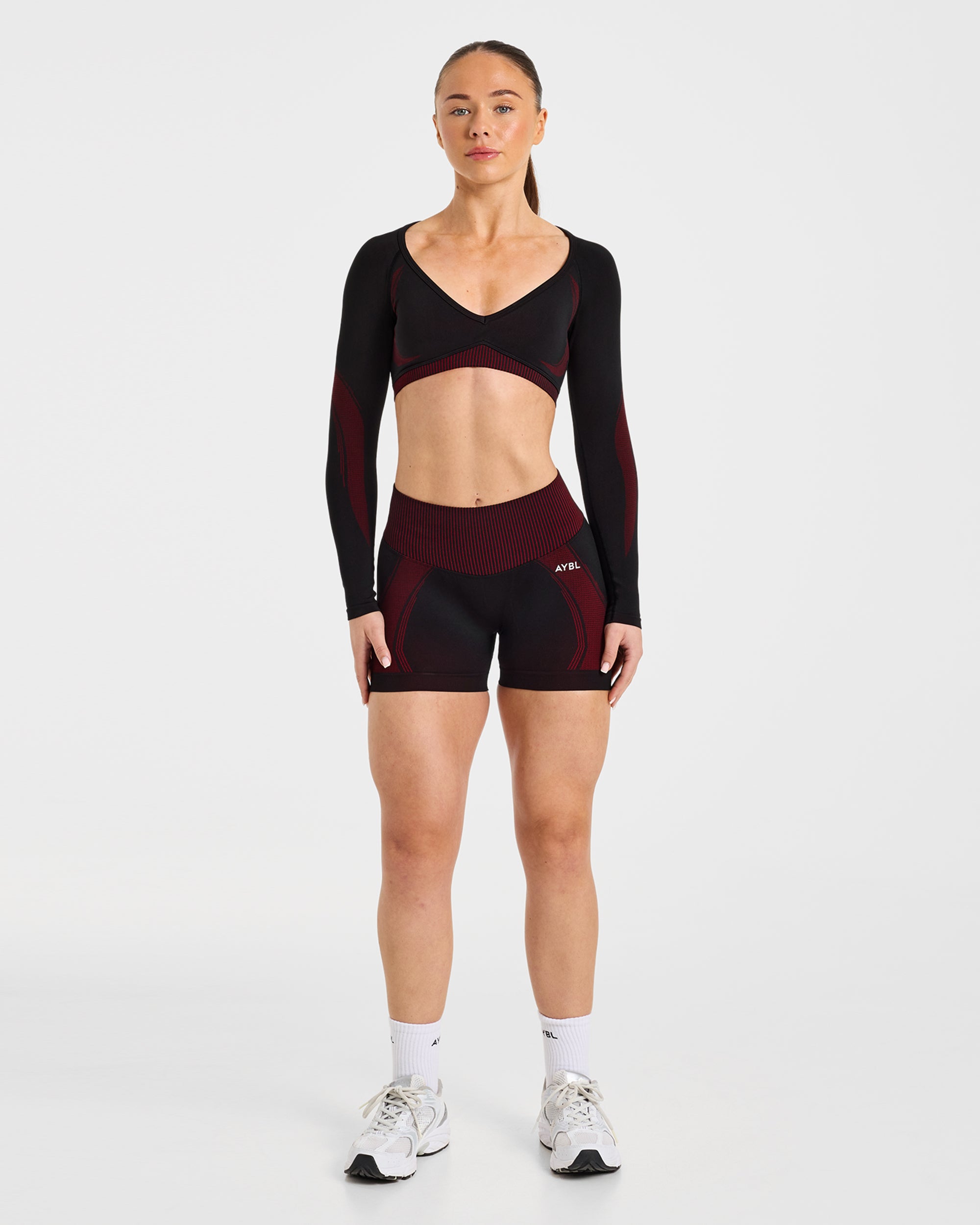 Charge Seamless Shorts - Noir/Rouge