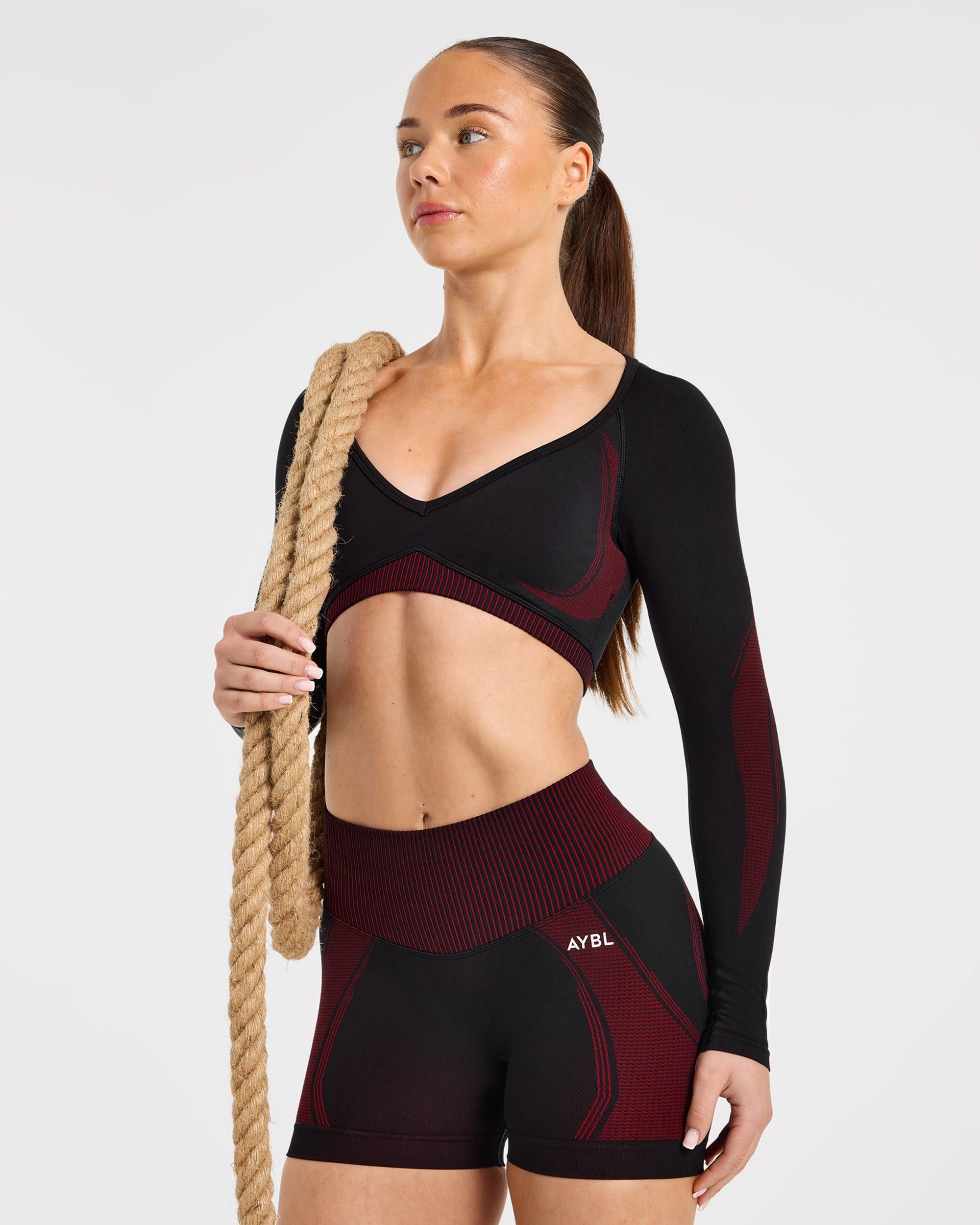 Charge Seamless Shorts - Noir/Rouge