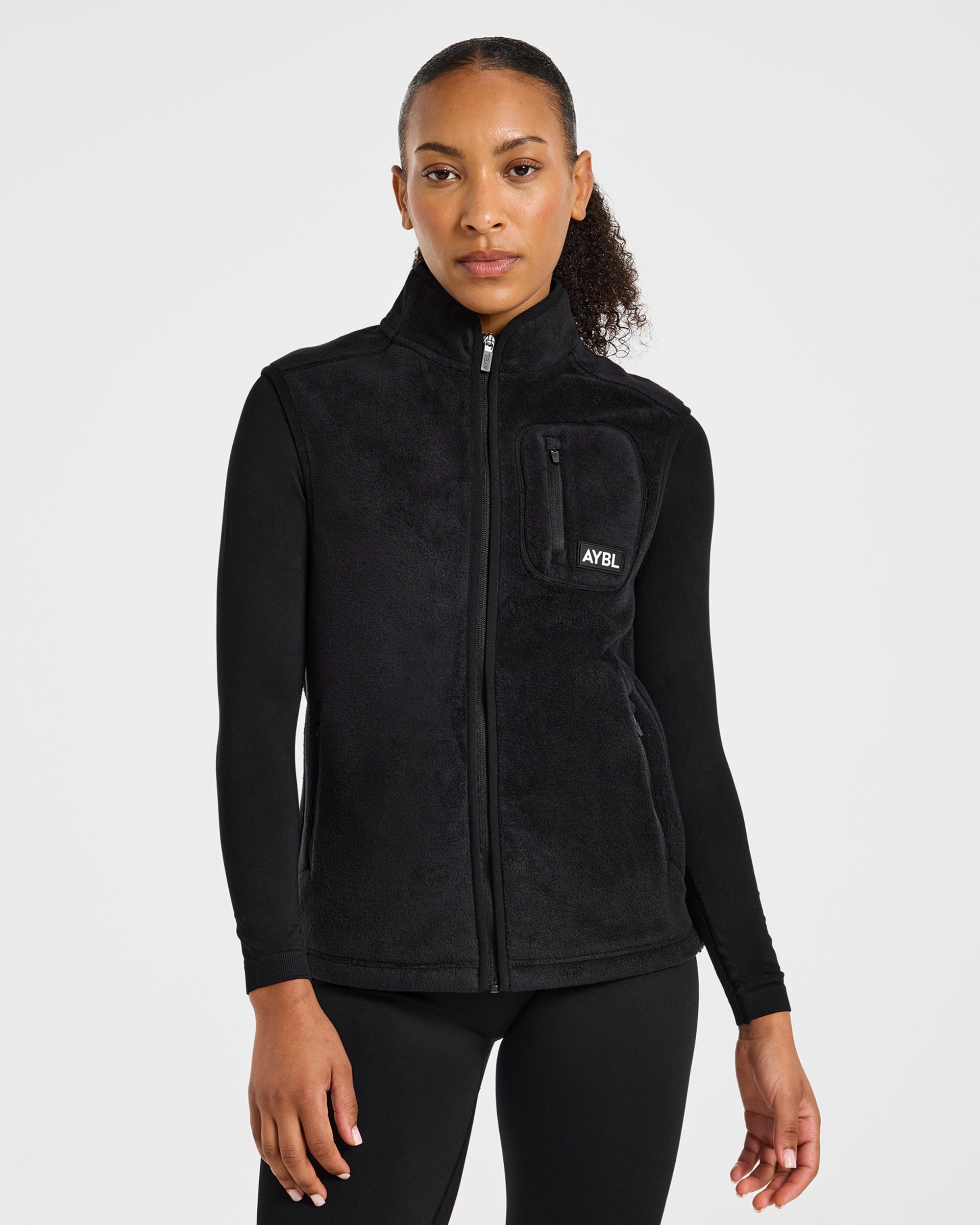 Signature Lightweight Fleece Gilet - Noir