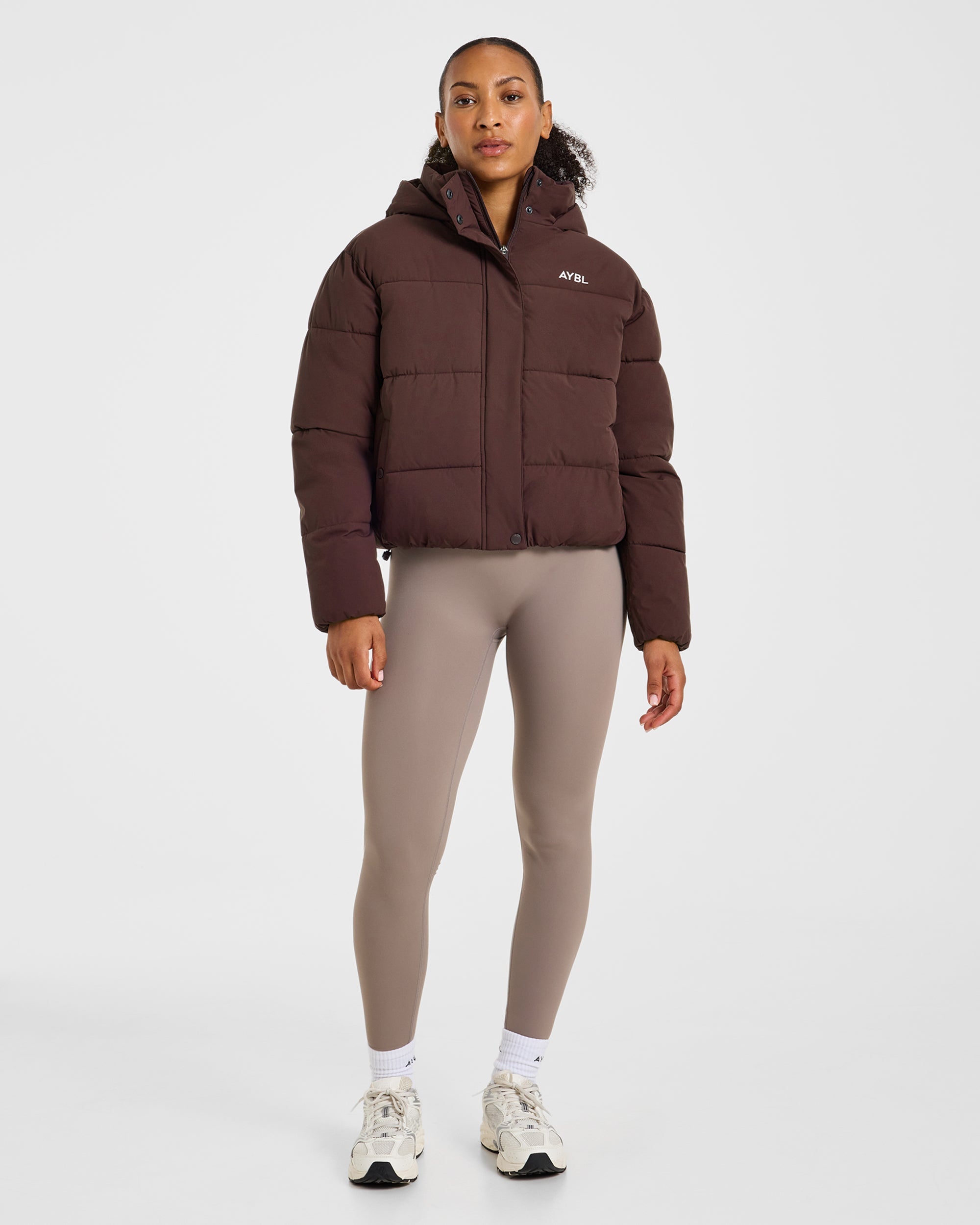 Signature Puffer Coat - Cocoa Marron
