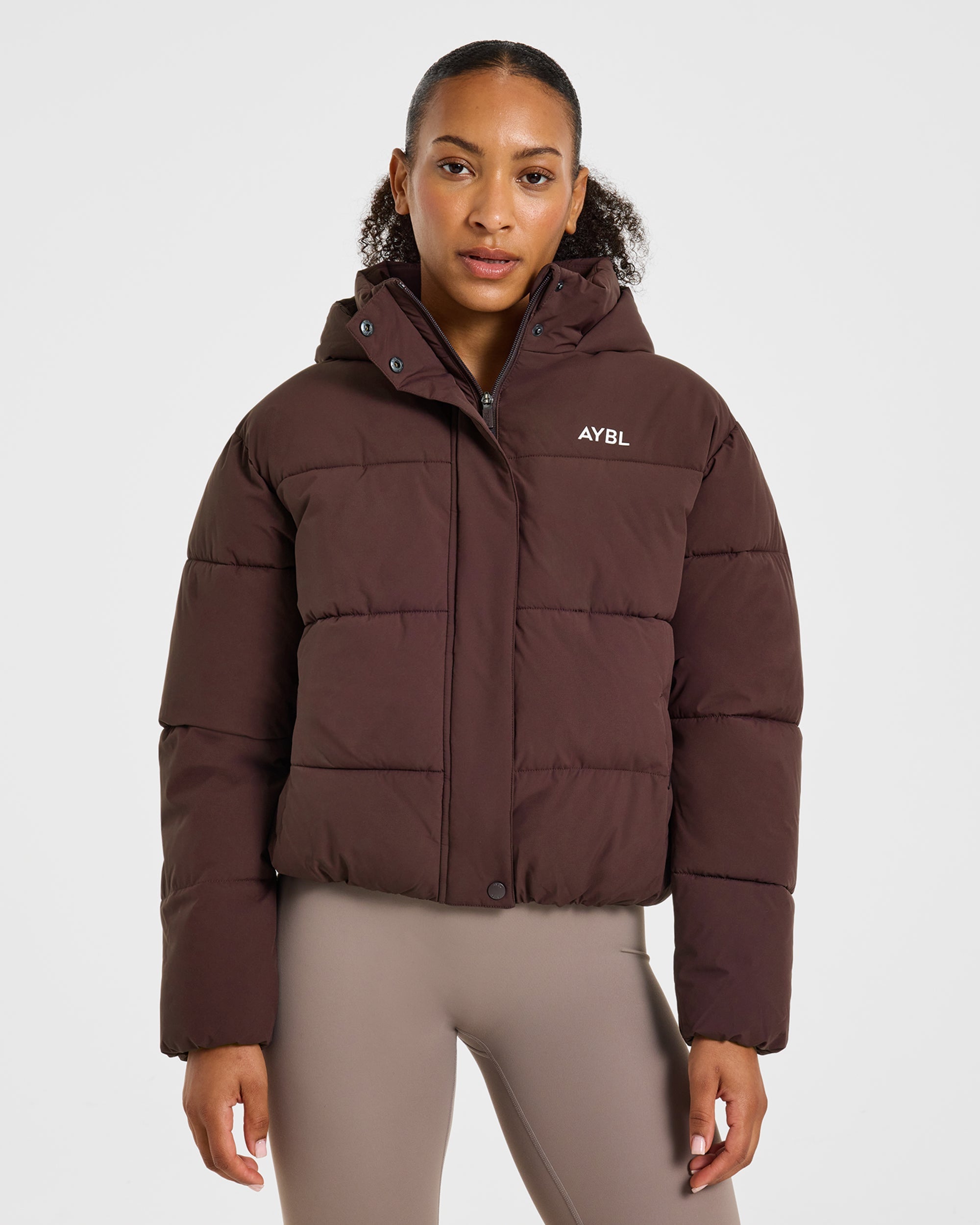 Signature Puffer Coat - Cocoa Marron