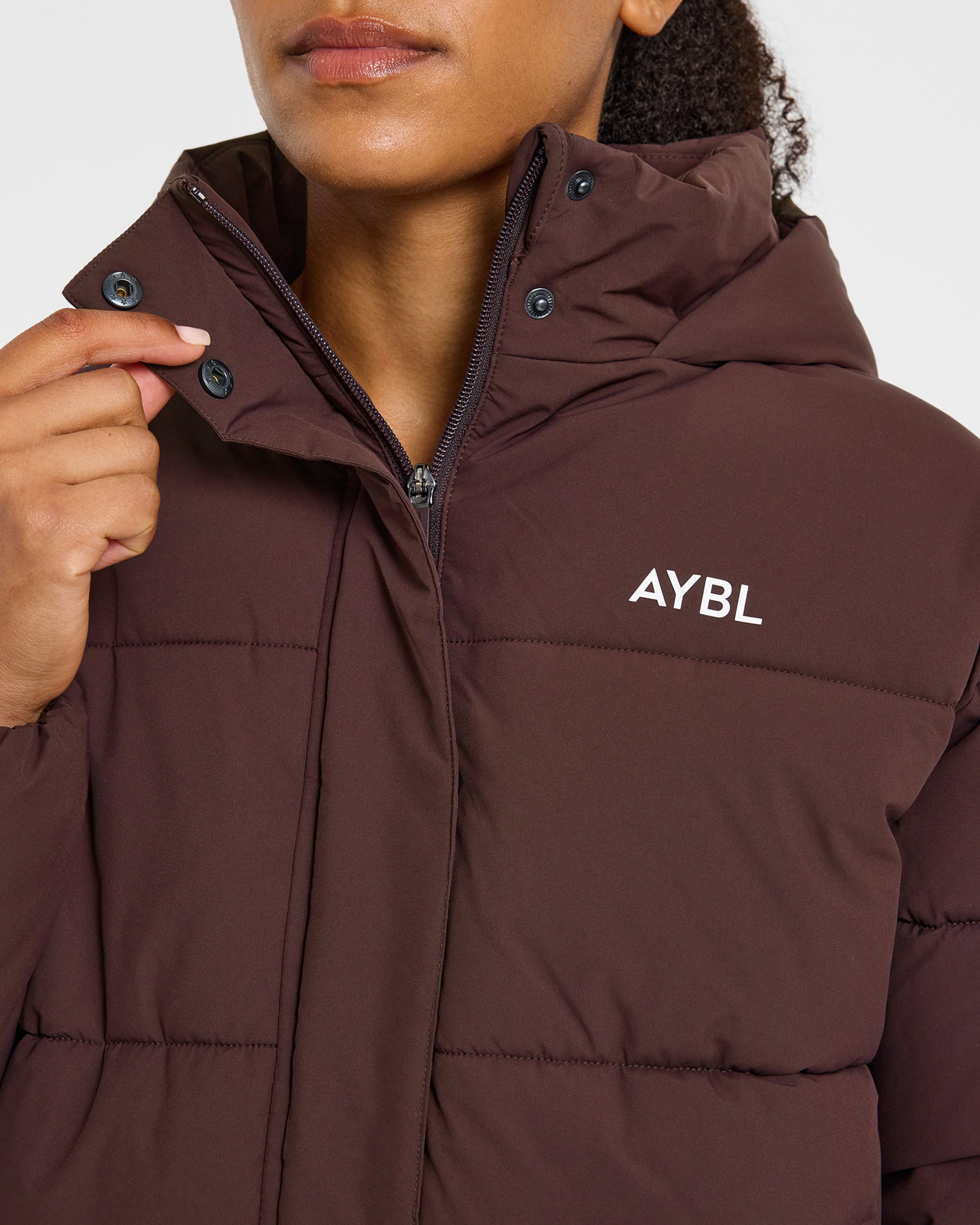 Signature Puffer Coat - Cocoa Marron