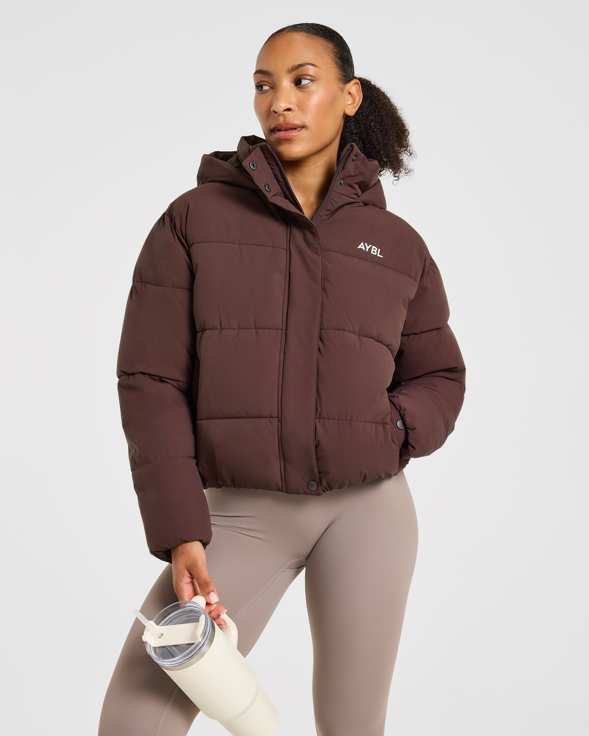 Signature Puffer Coat - Cocoa Marron