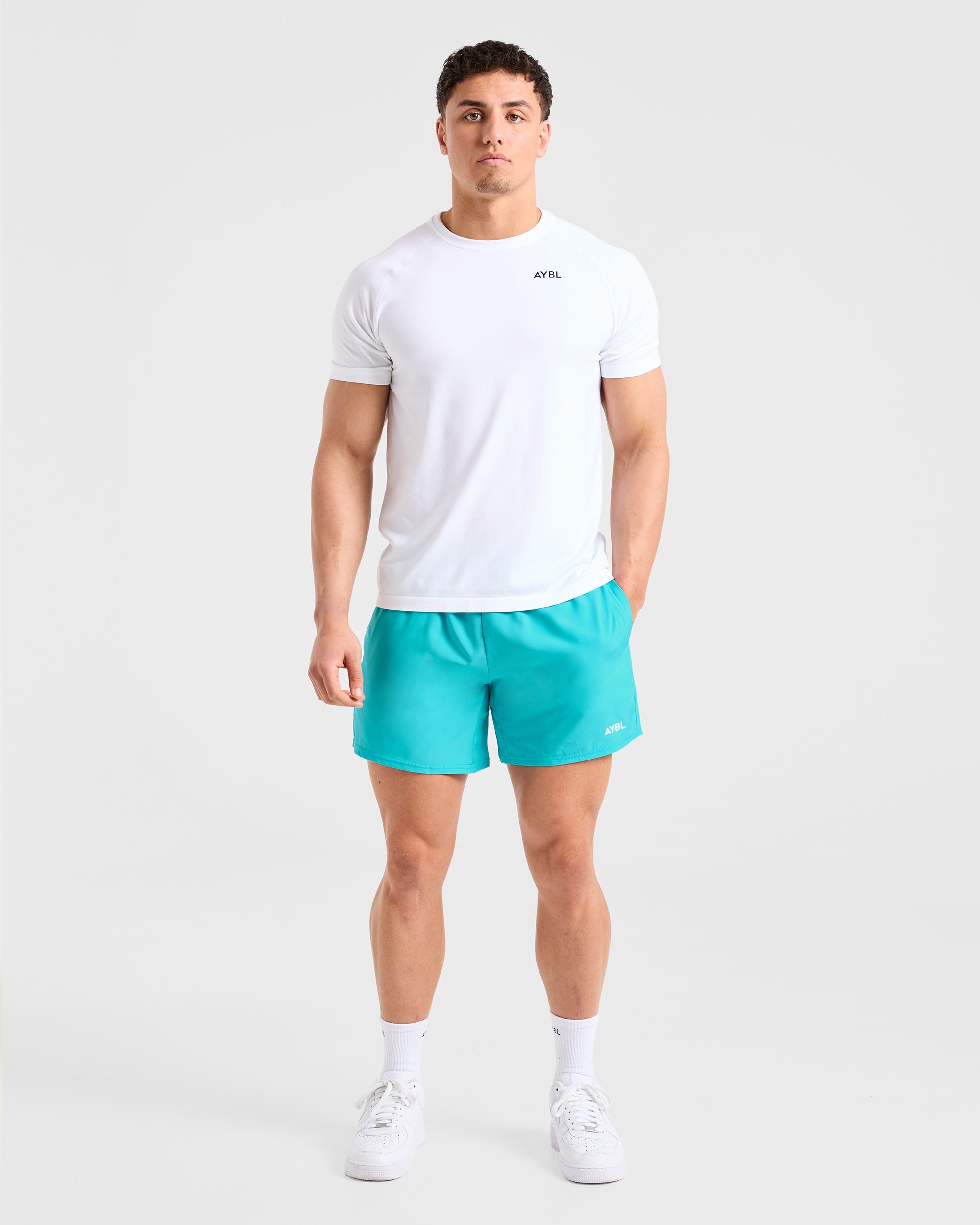 Core 5" Shorts - Aqua Bleu