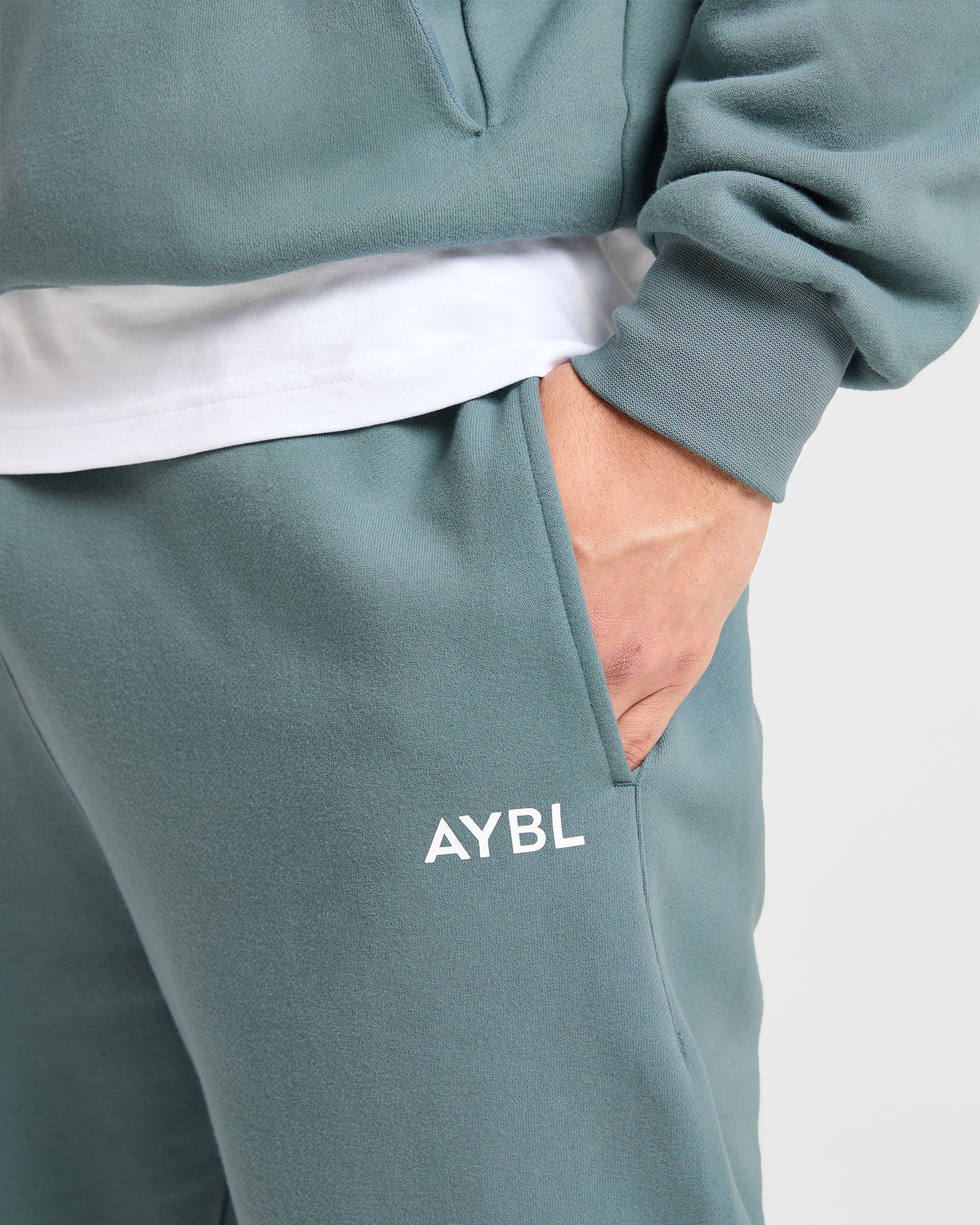 Essential Oversized Joggers - Dusty Blue