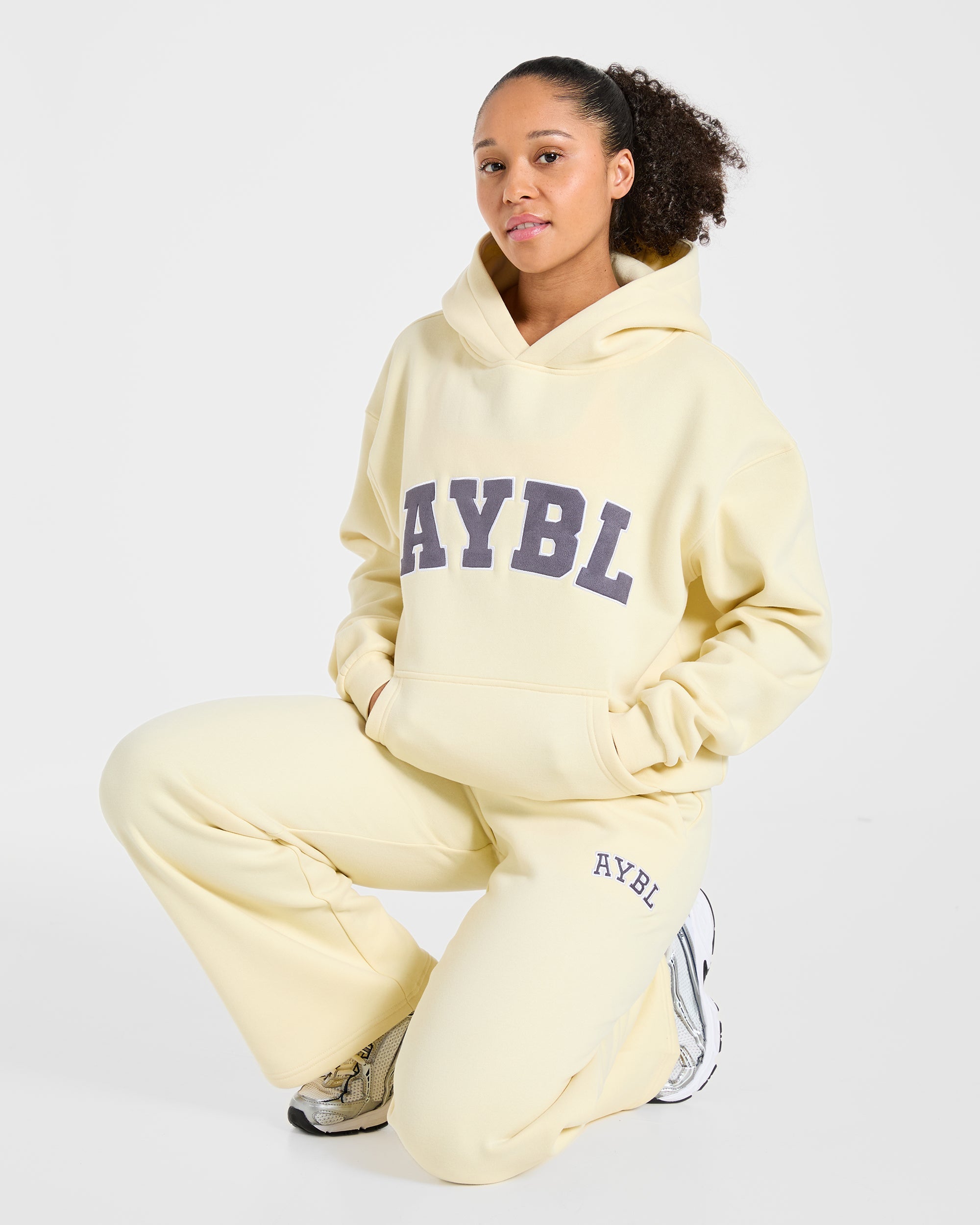 Varsity 2.0 Oversized Hoodie - Butter Jaune