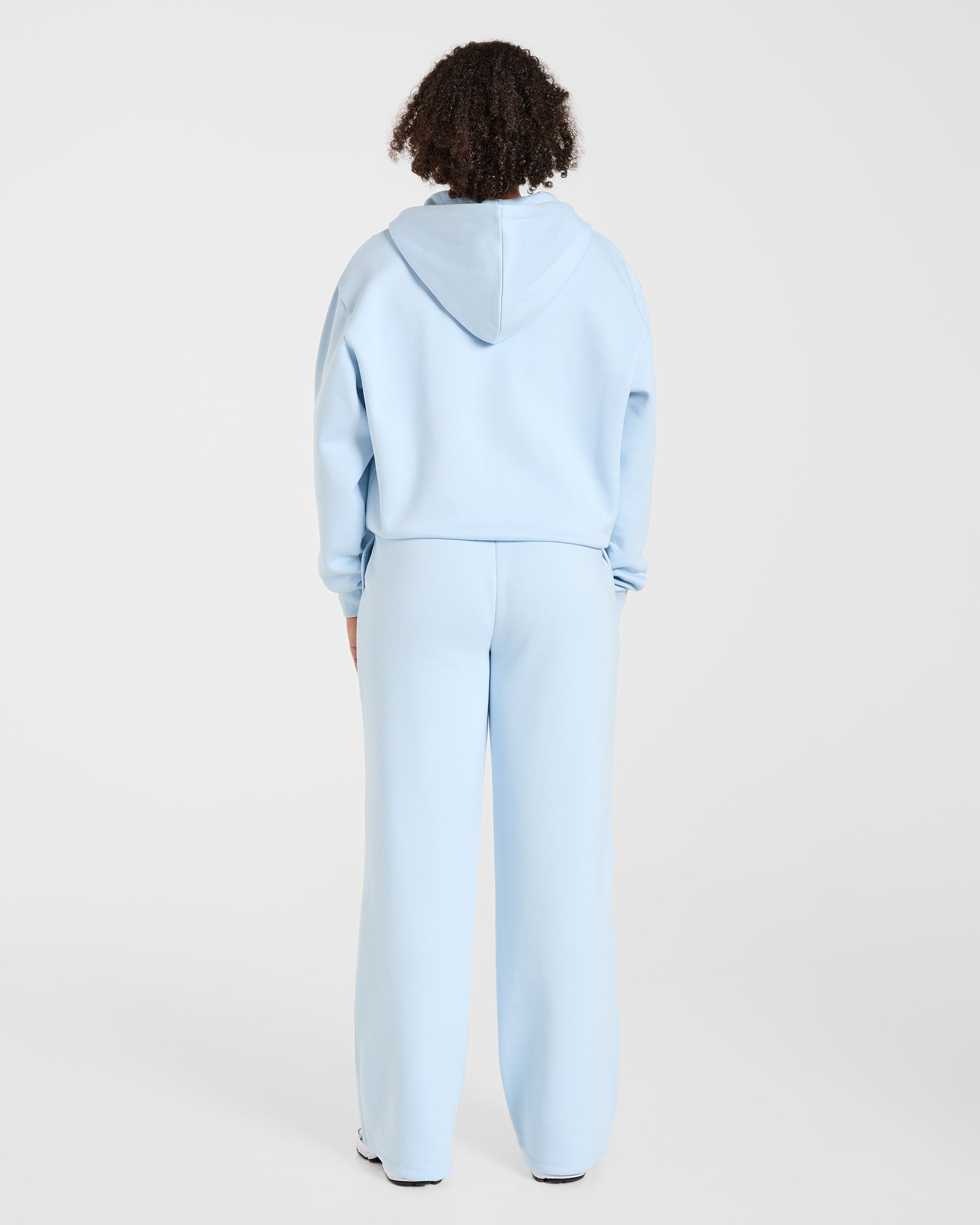 Lifestyle Oversized Straight Leg Joggers - Spring Bleu