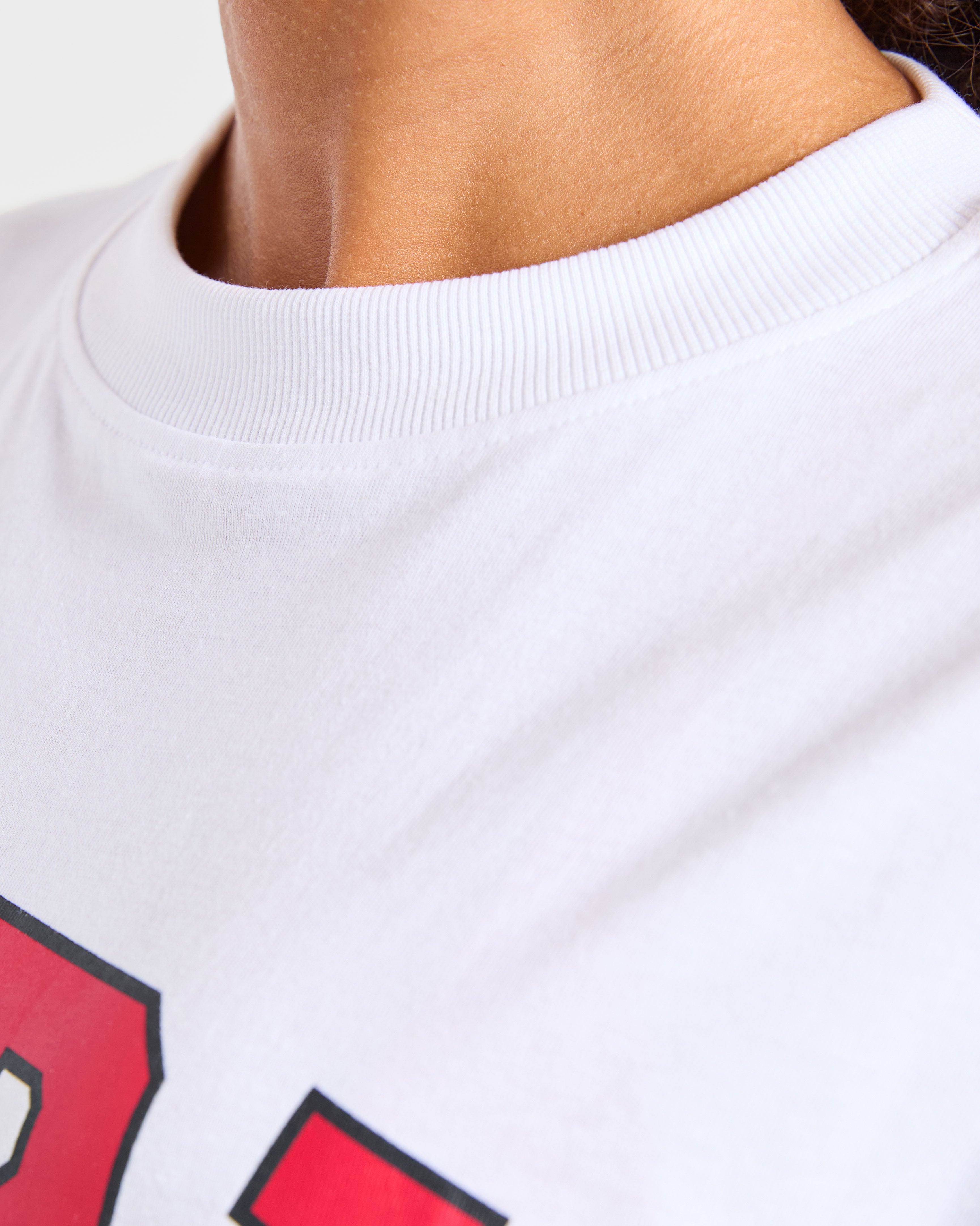 Varsity 2.0 Oversized T Shirt - Rouge