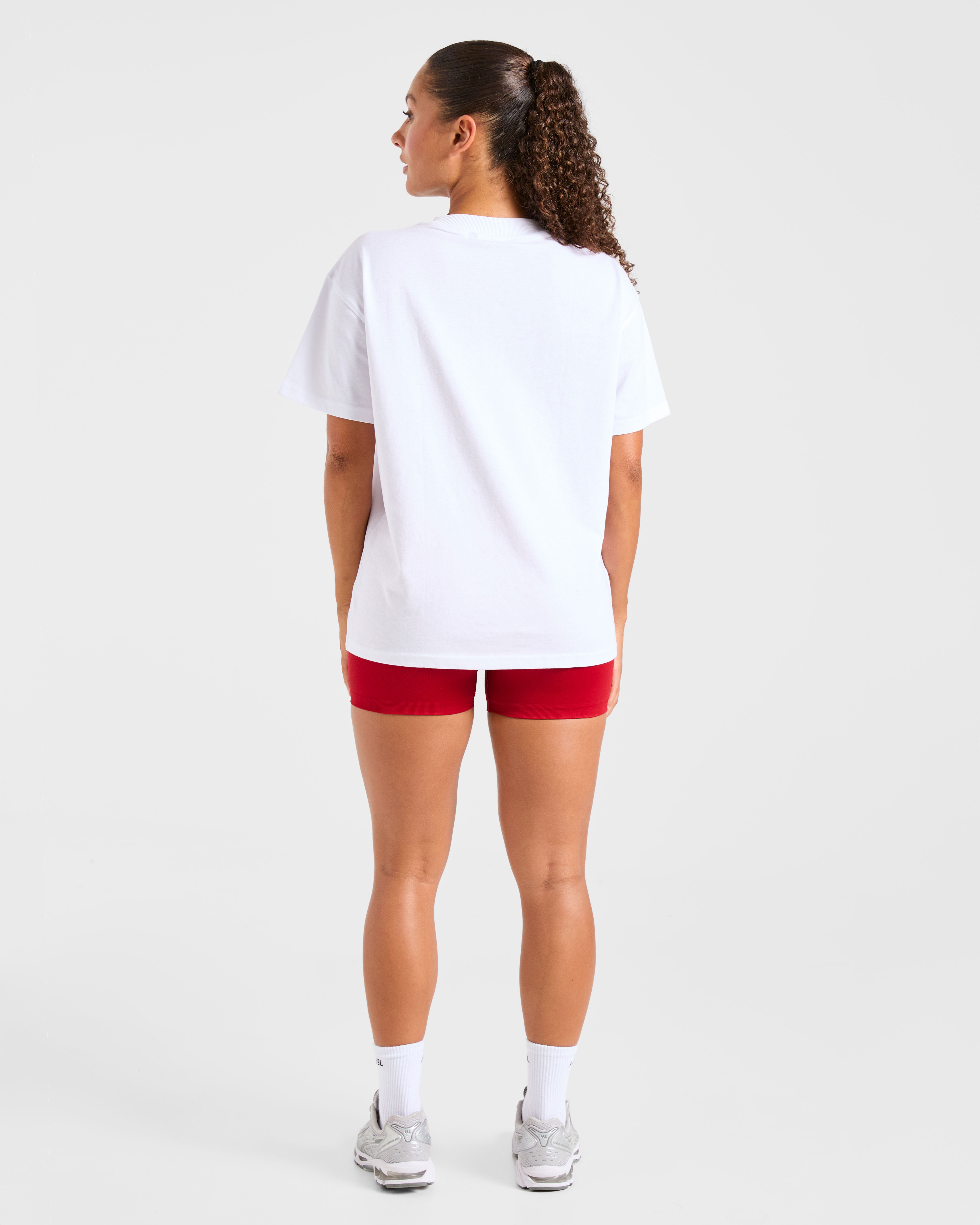 Varsity 2.0 Oversized T Shirt - Rouge