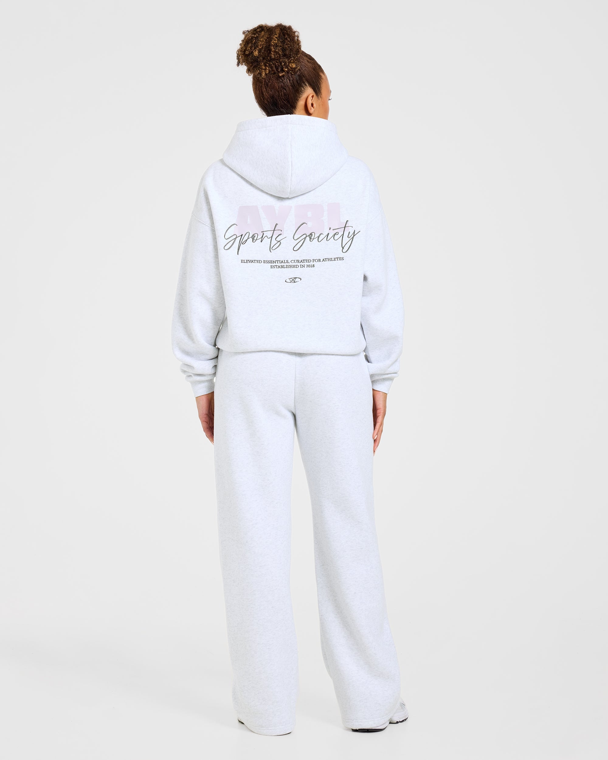 Sports Society Oversized Hoodie - Heather Gris