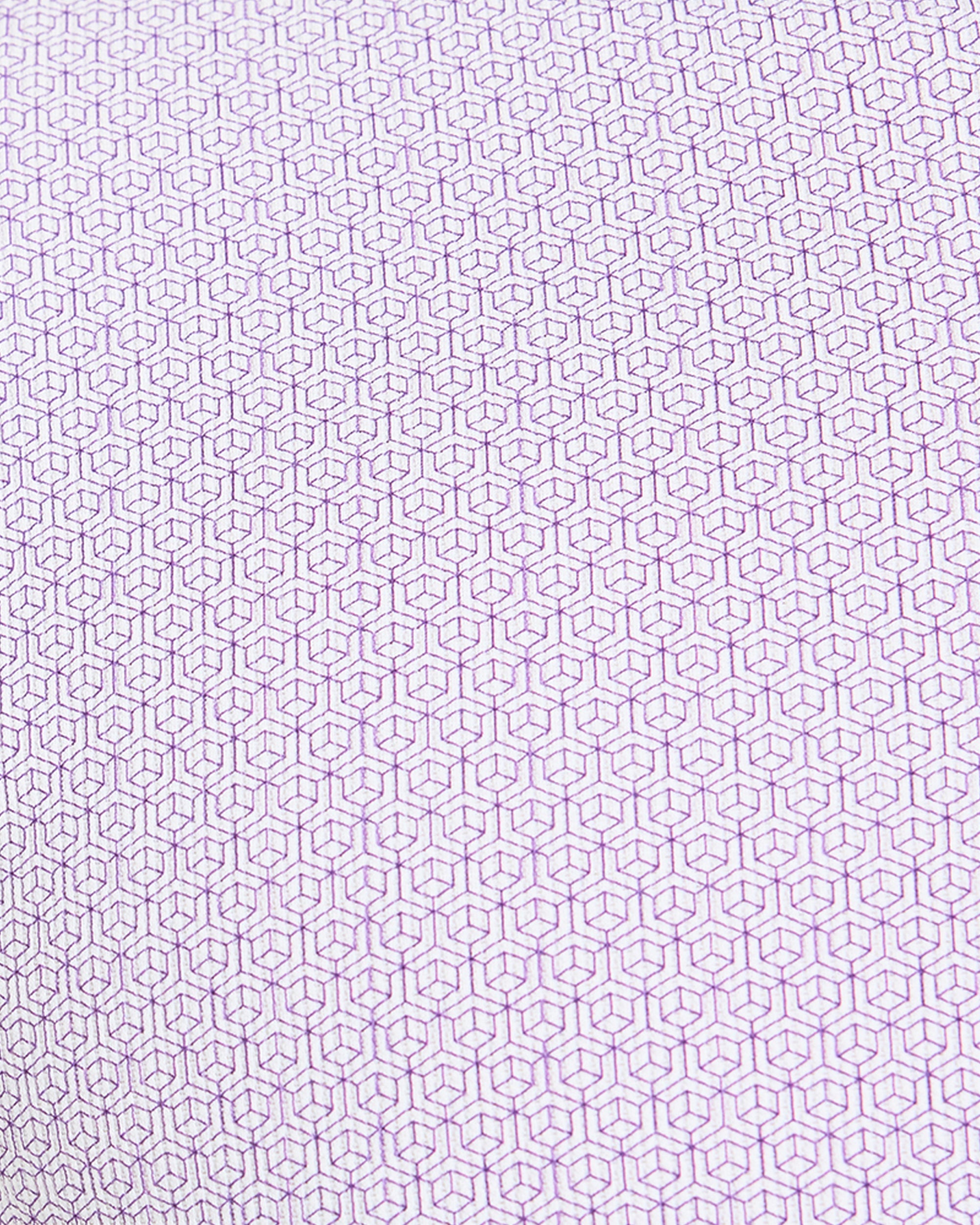 Precision Geometric Polo - Blanc/Lilas