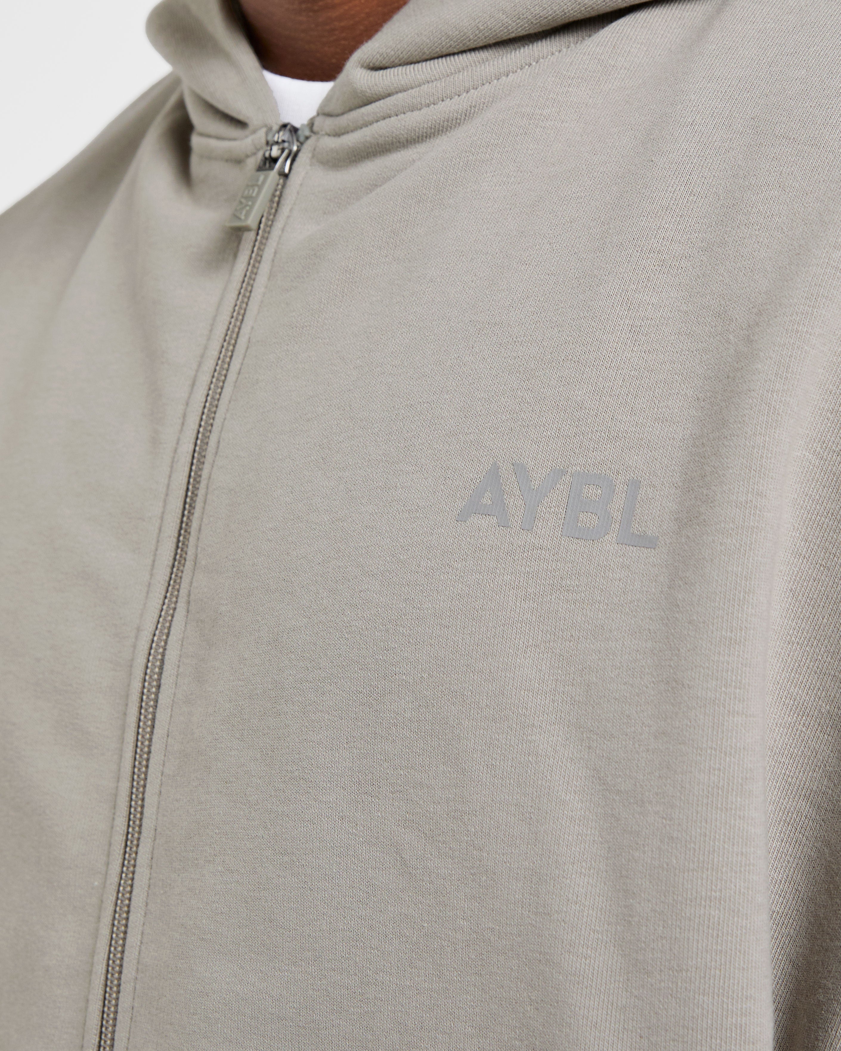 Craft Oversized Zip Up Hoodie - Misty