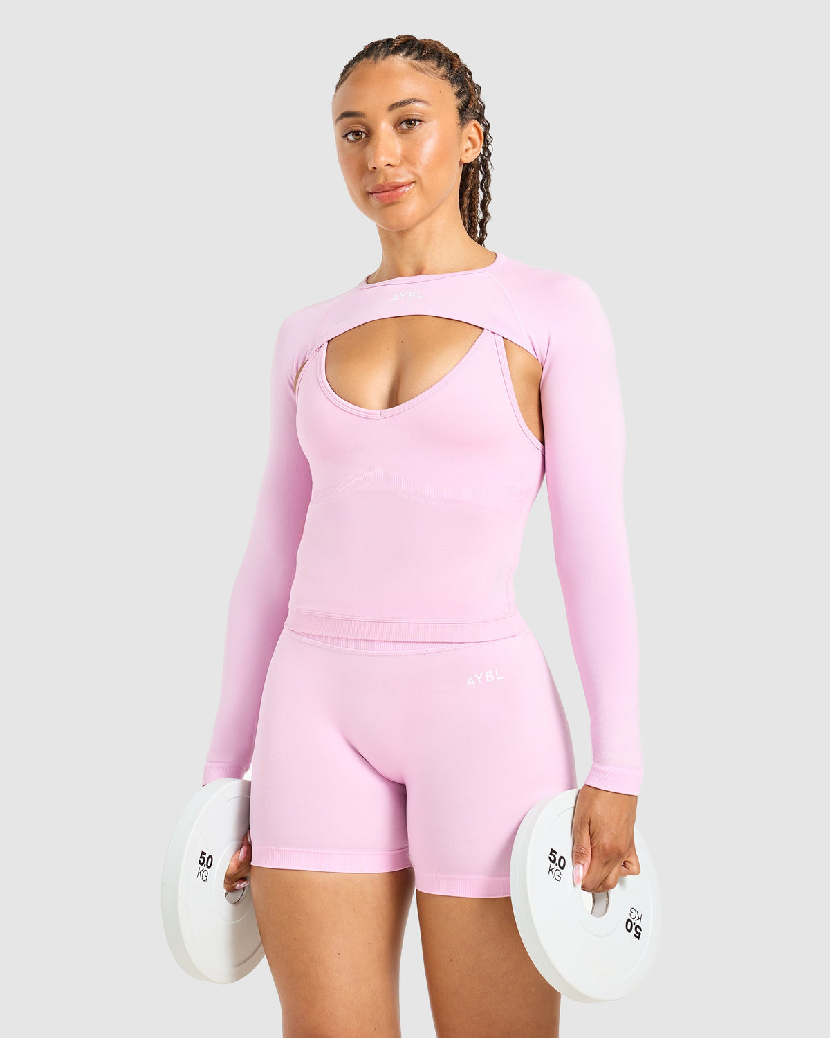 Adapt Seamless Shrug - Spring Rose
