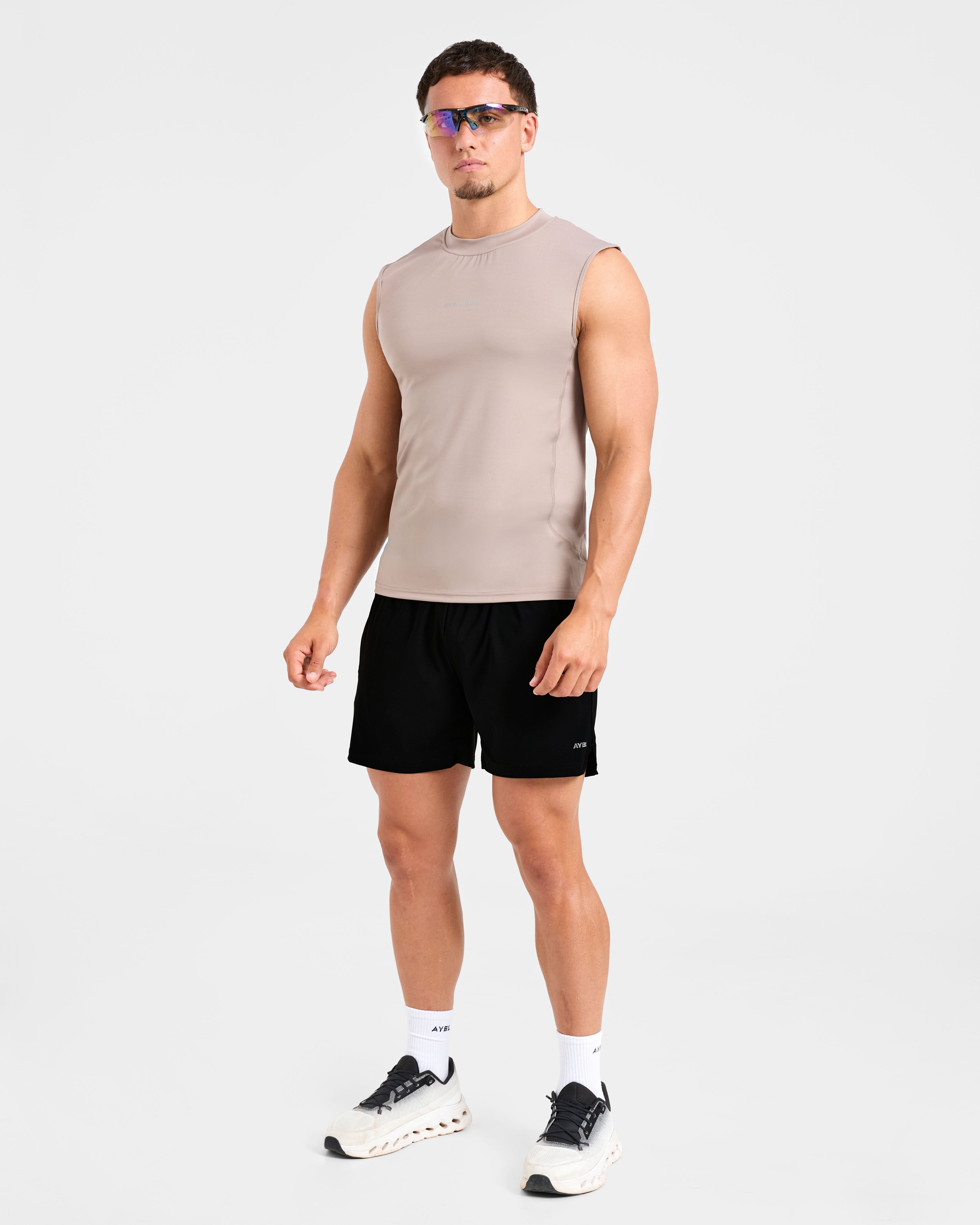 Run Slim Tank - Fossil Taupe