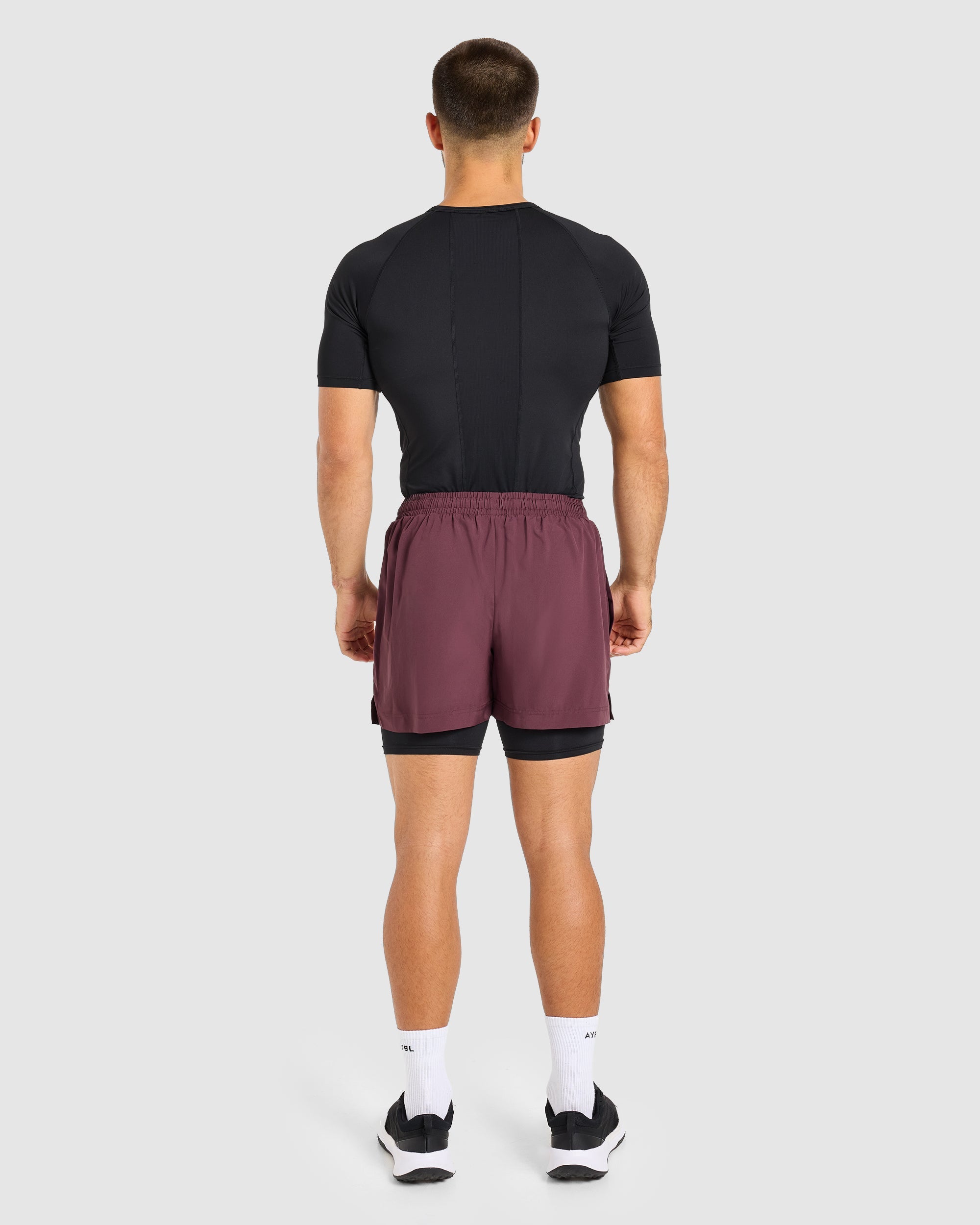 Core 2 in 1 Shorts - Dusty Plum/Noir